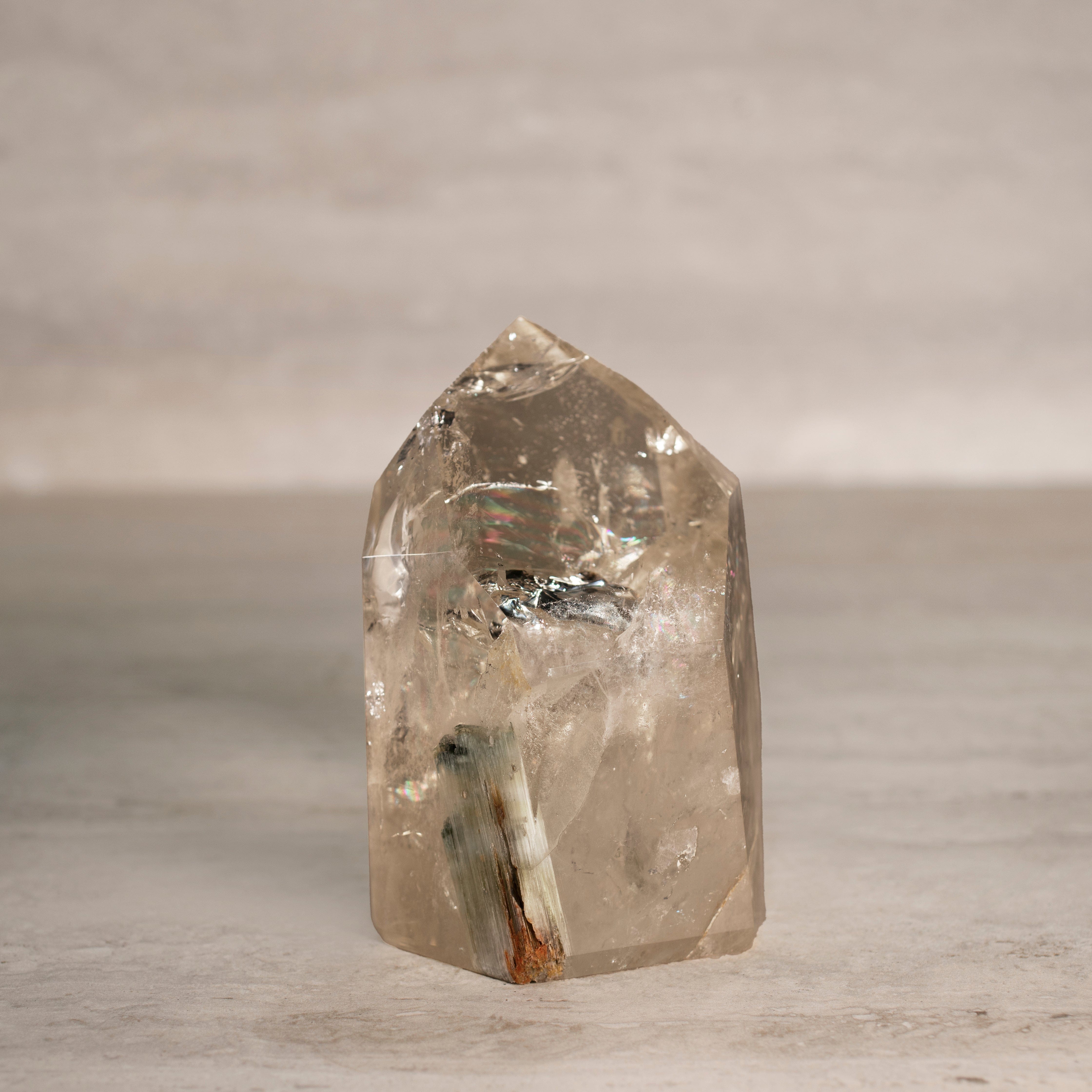KALIFANO Tourmaline Natural Brazilian Tourmaline in Citrine Specimen - 5.75" / 1,920 g CT37500.001