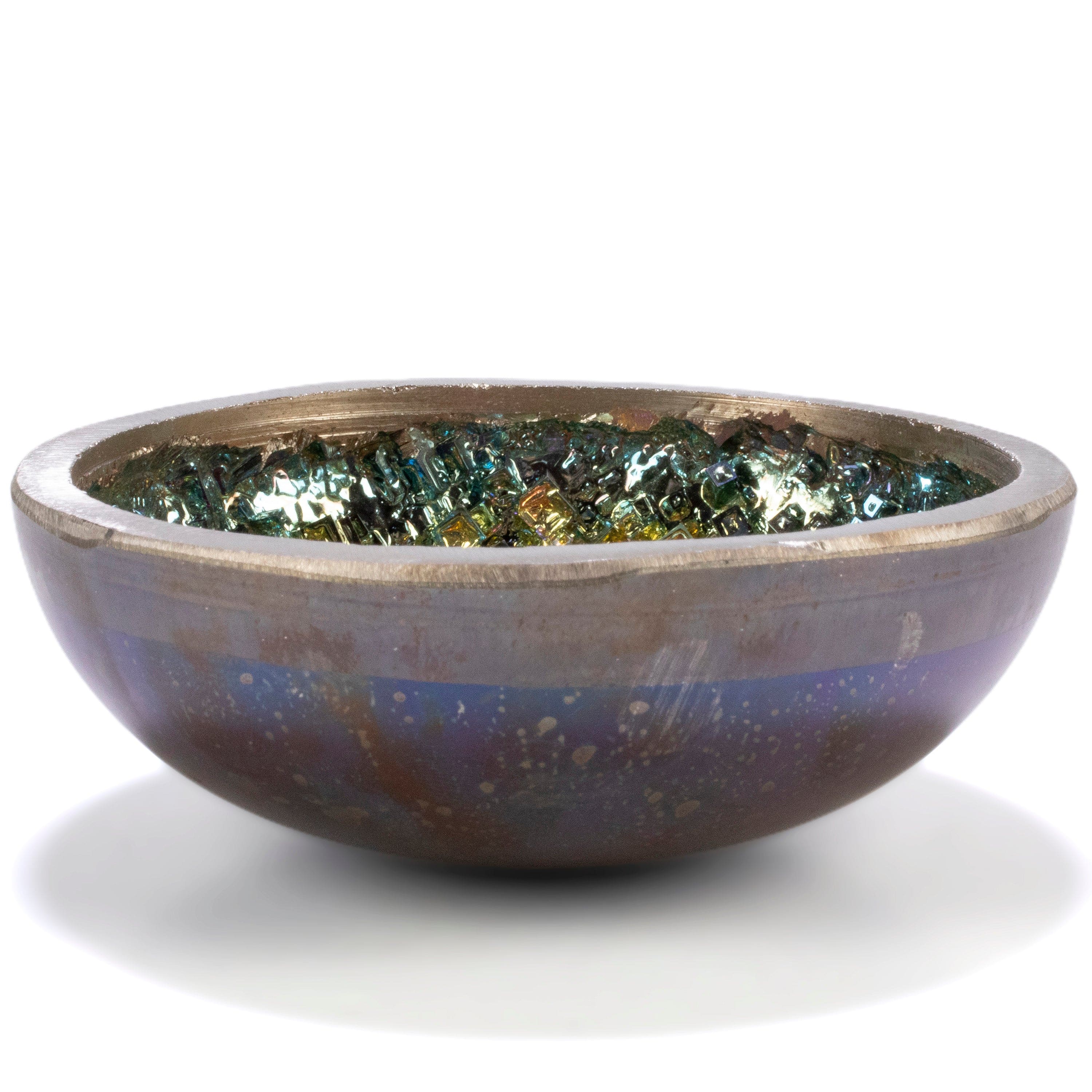 KALIFANO TUMBLED STONES Bismuth Ore Bowl - 4.5" BISMUTH-B