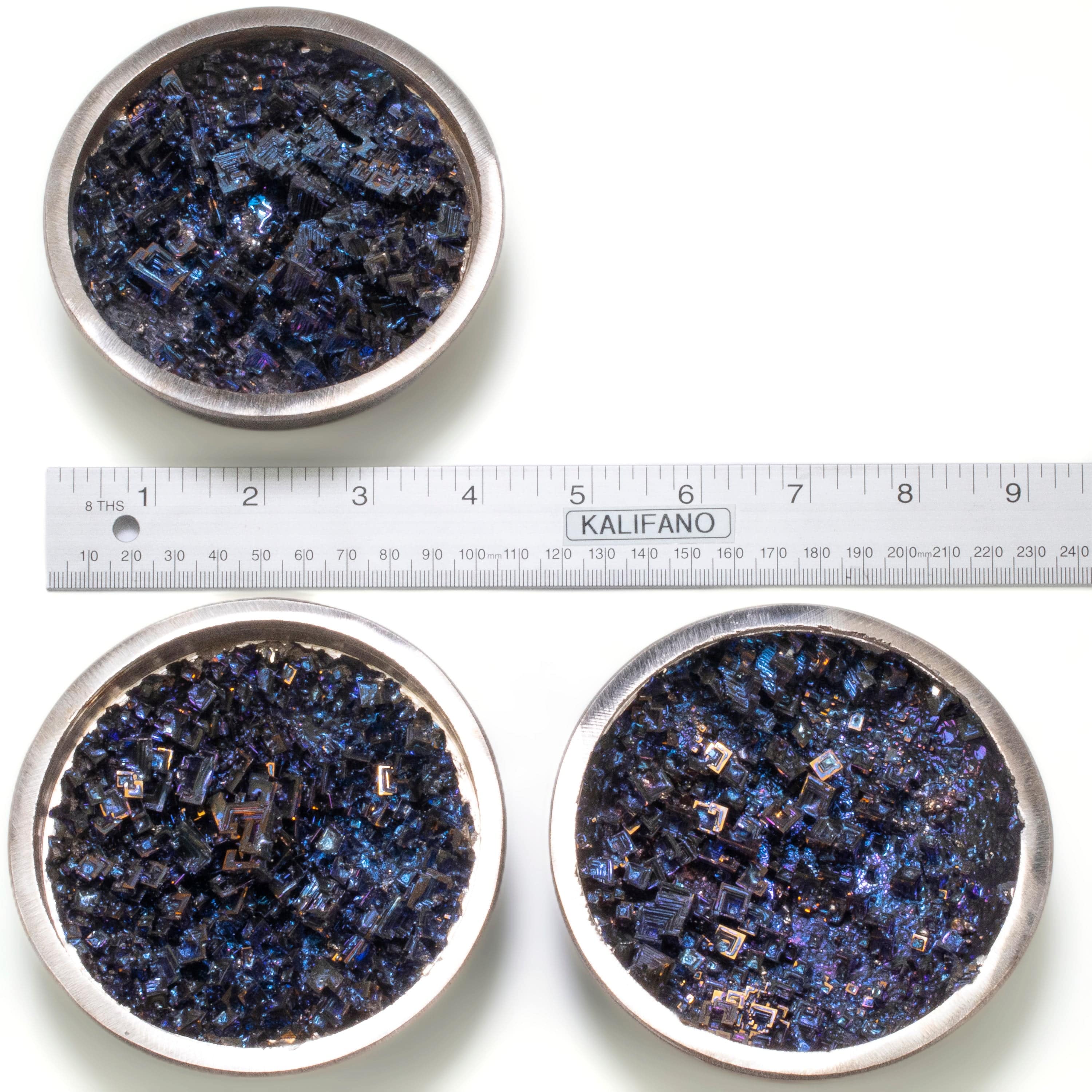 KALIFANO TUMBLED STONES Purple Bismuth Ore Bowl - 4" BISMUTH-B-PP