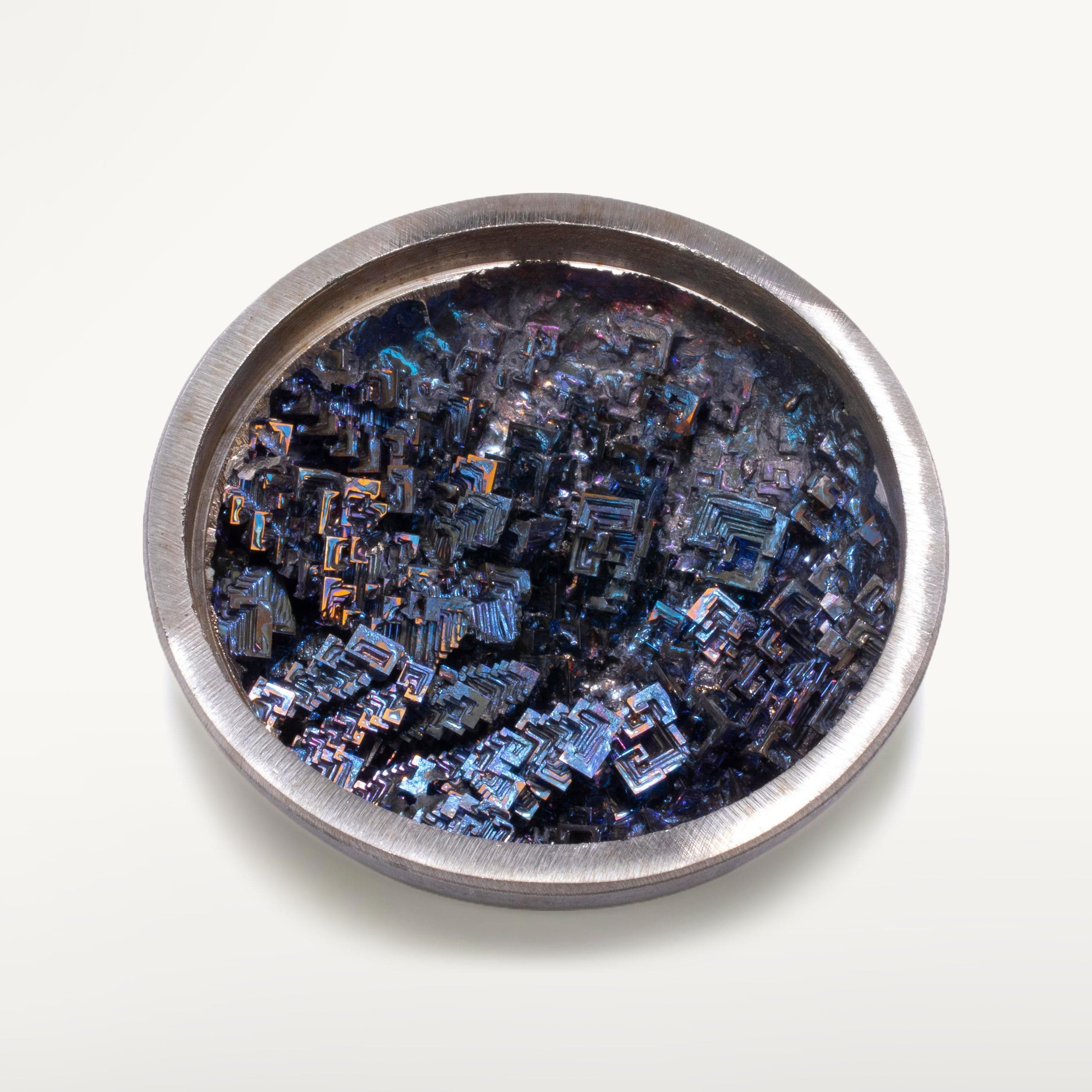 KALIFANO TUMBLED STONES Purple Bismuth Ore Bowl - 4" BISMUTH-B-PP