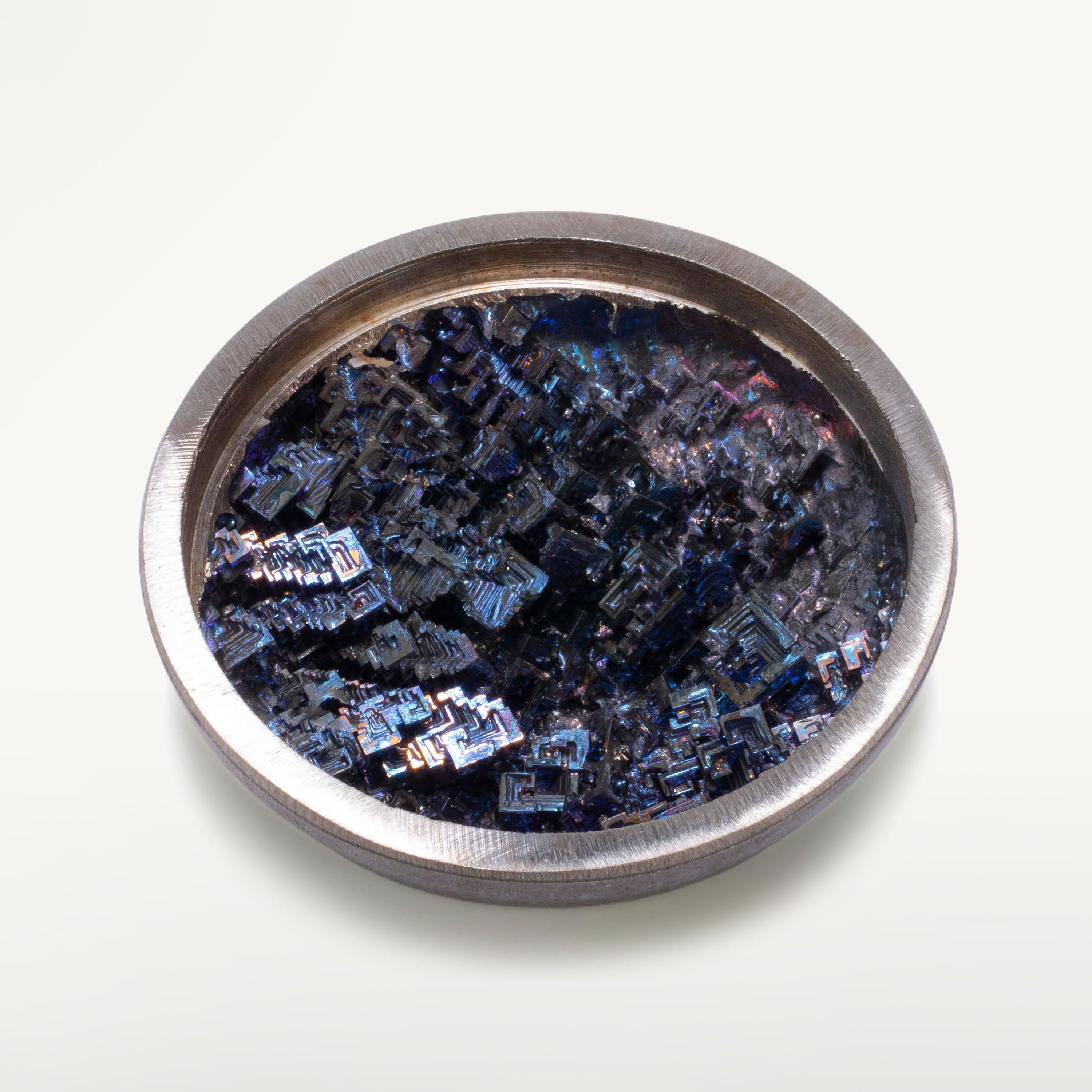 KALIFANO TUMBLED STONES Purple Bismuth Ore Bowl - 4" BISMUTH-B-PP