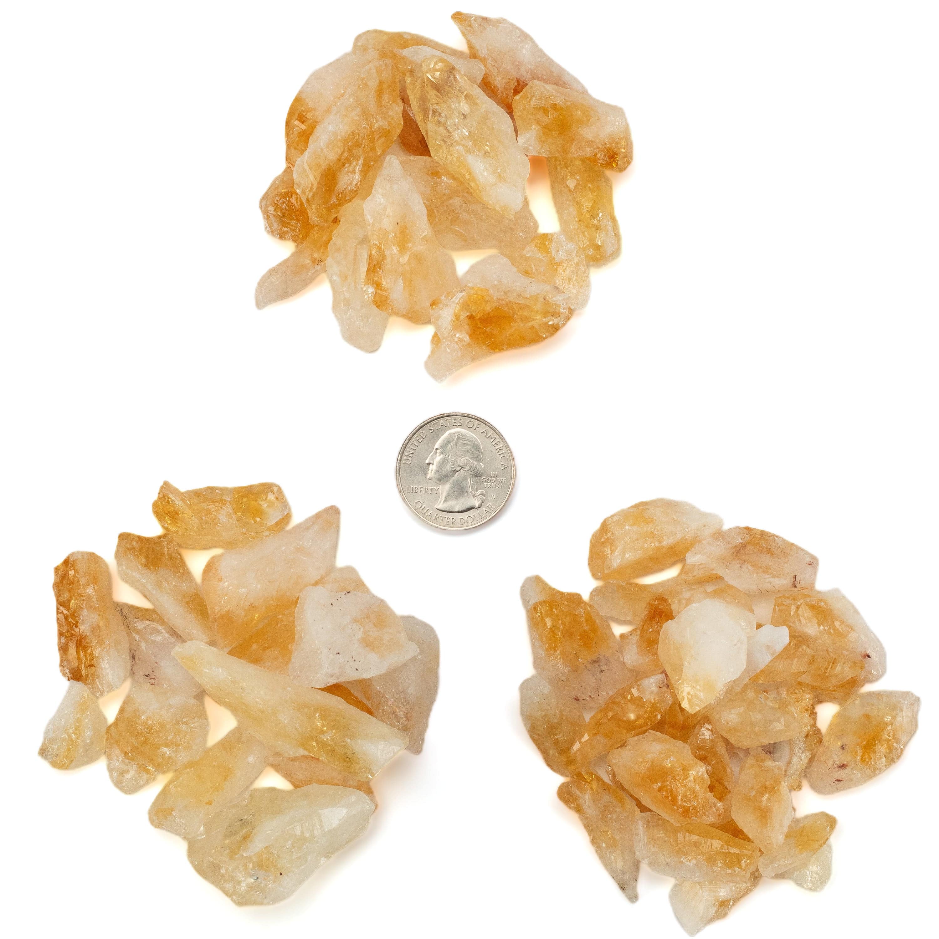 KALIFANO TUMBLED STONES Rough Citrine - 100 grams RG-CT