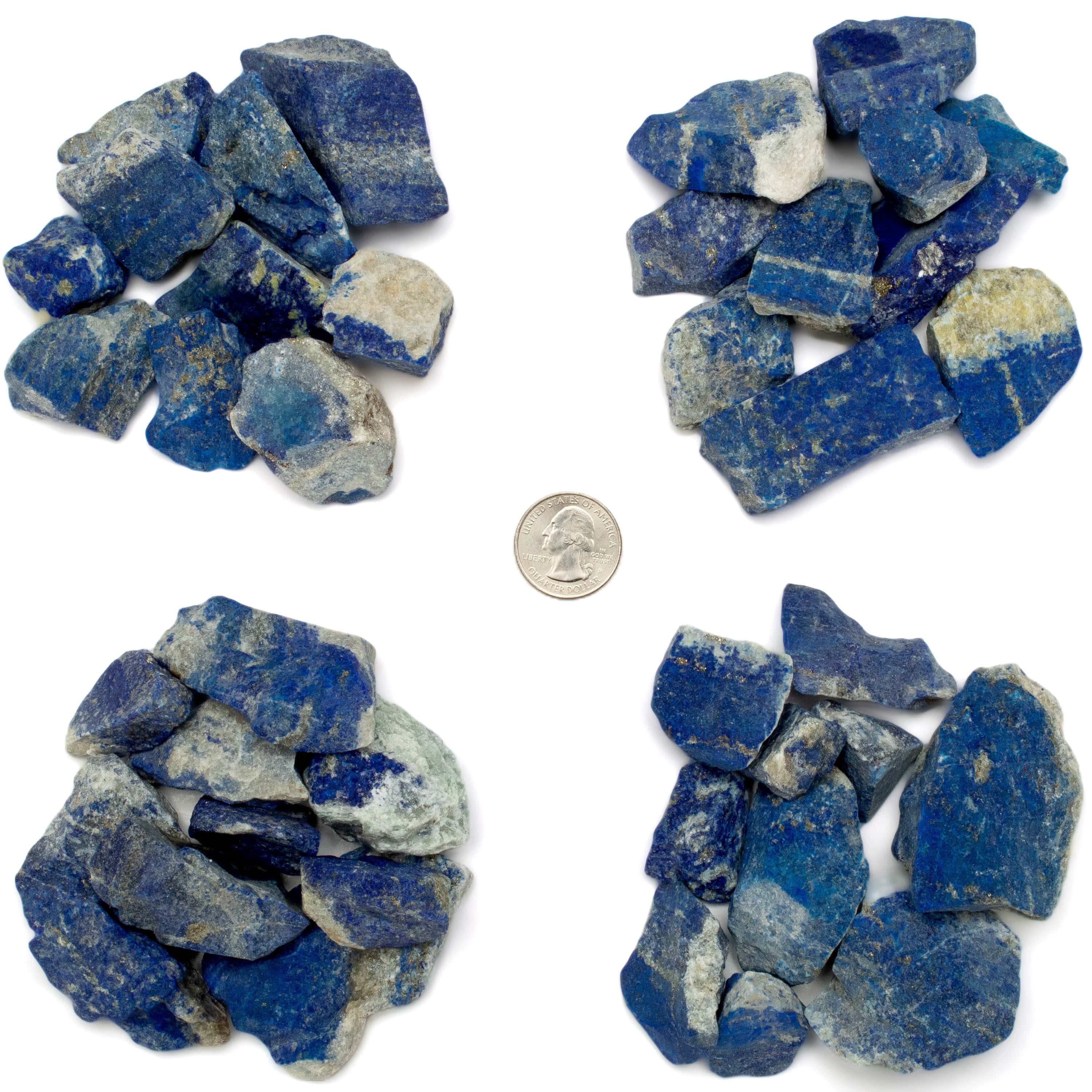 KALIFANO TUMBLED STONES Rough Lapis (10 Stone Bundle) RG-LP