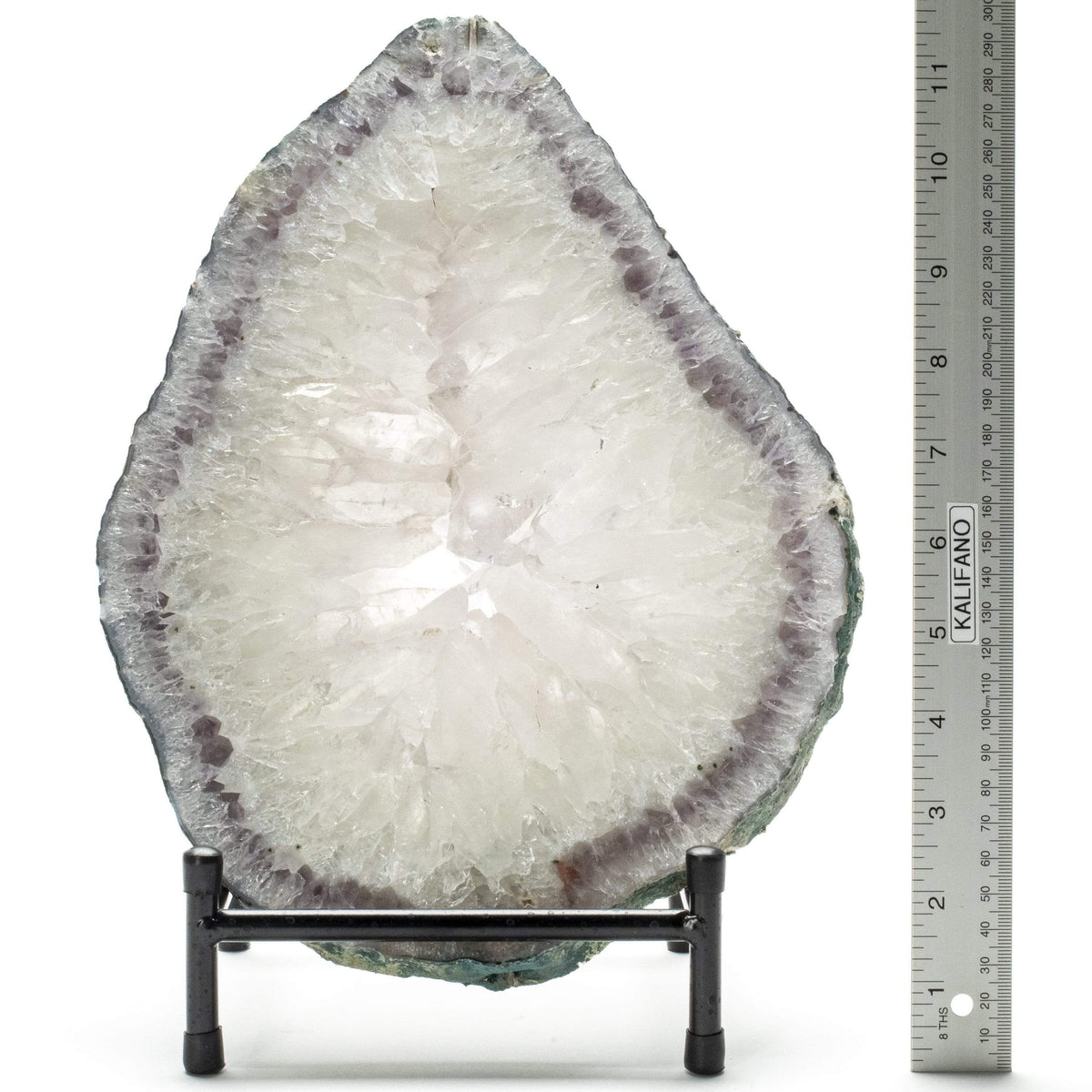 Kalifano Agate Natural Brazilian Agate & Quartz Slice - 13 in / 7 lbs BAS1400.002
