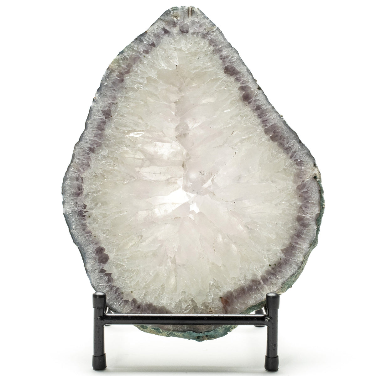 Kalifano Agate Natural Brazilian Agate & Quartz Slice - 13 in / 7 lbs BAS1400.002