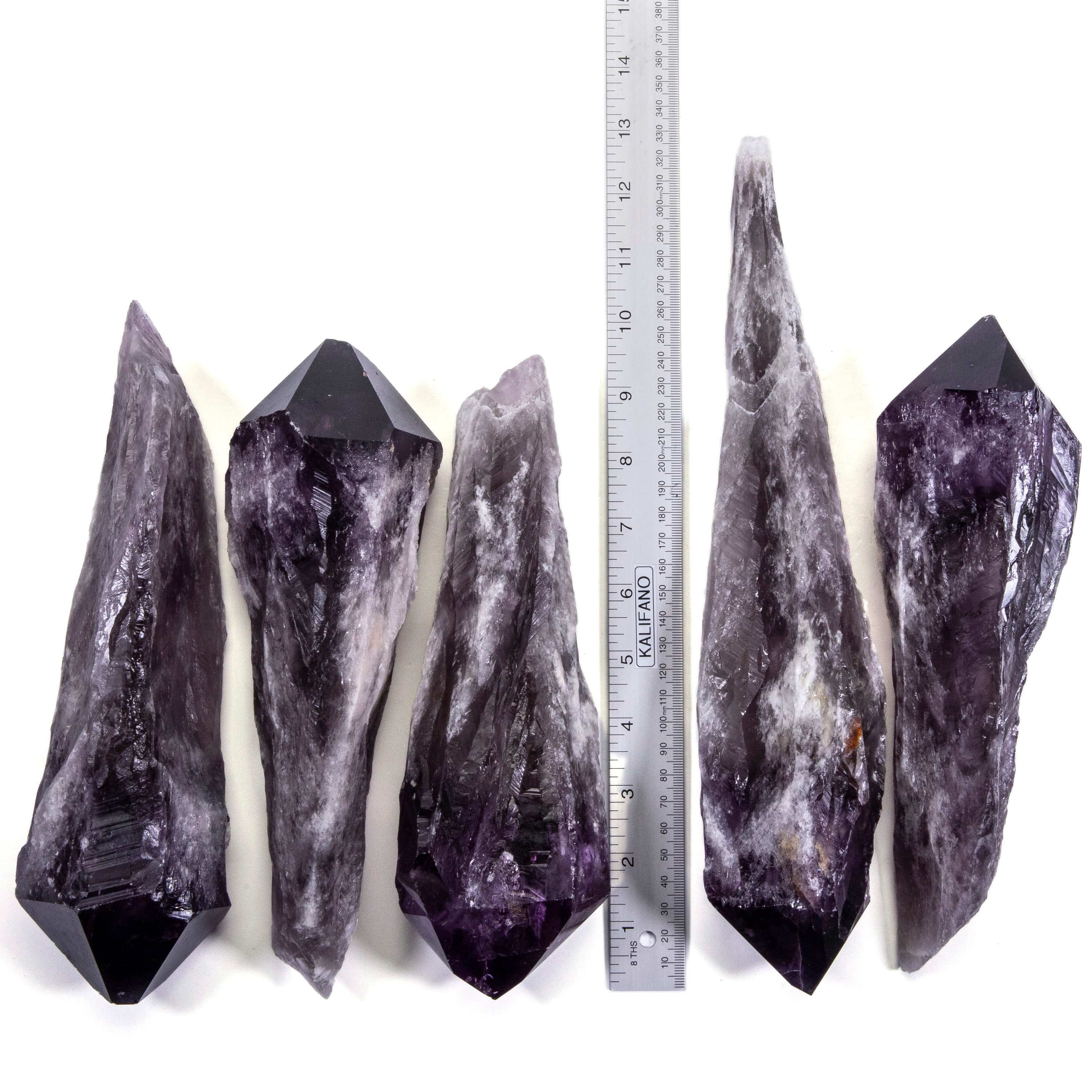 Kalifano Amethyst Natural Elestial Amethyst Point - 10 in. / 2.4 lbs ALW1200