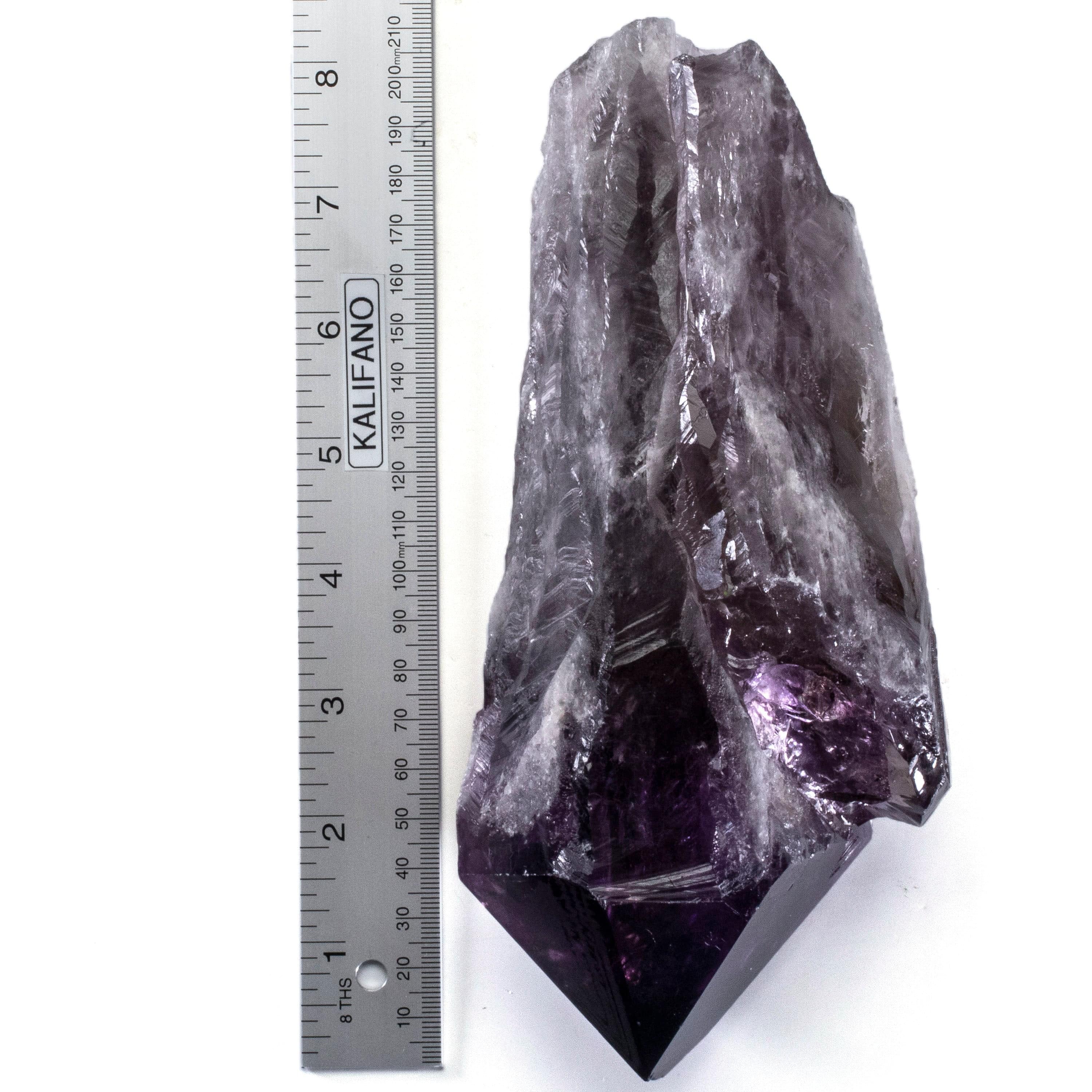 Kalifano Amethyst Natural Elestial Amethyst Point - 9 in. / 3.3 lbs ALW1600