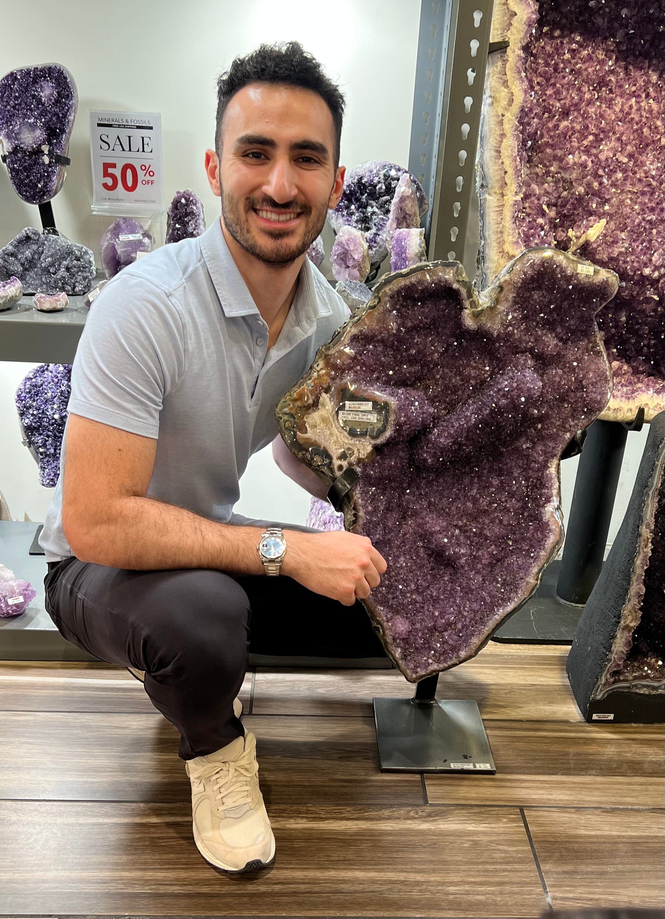 Kalifano Amethyst UAG18000.002 - Amethyst Geode Uruguay UAG18000.002