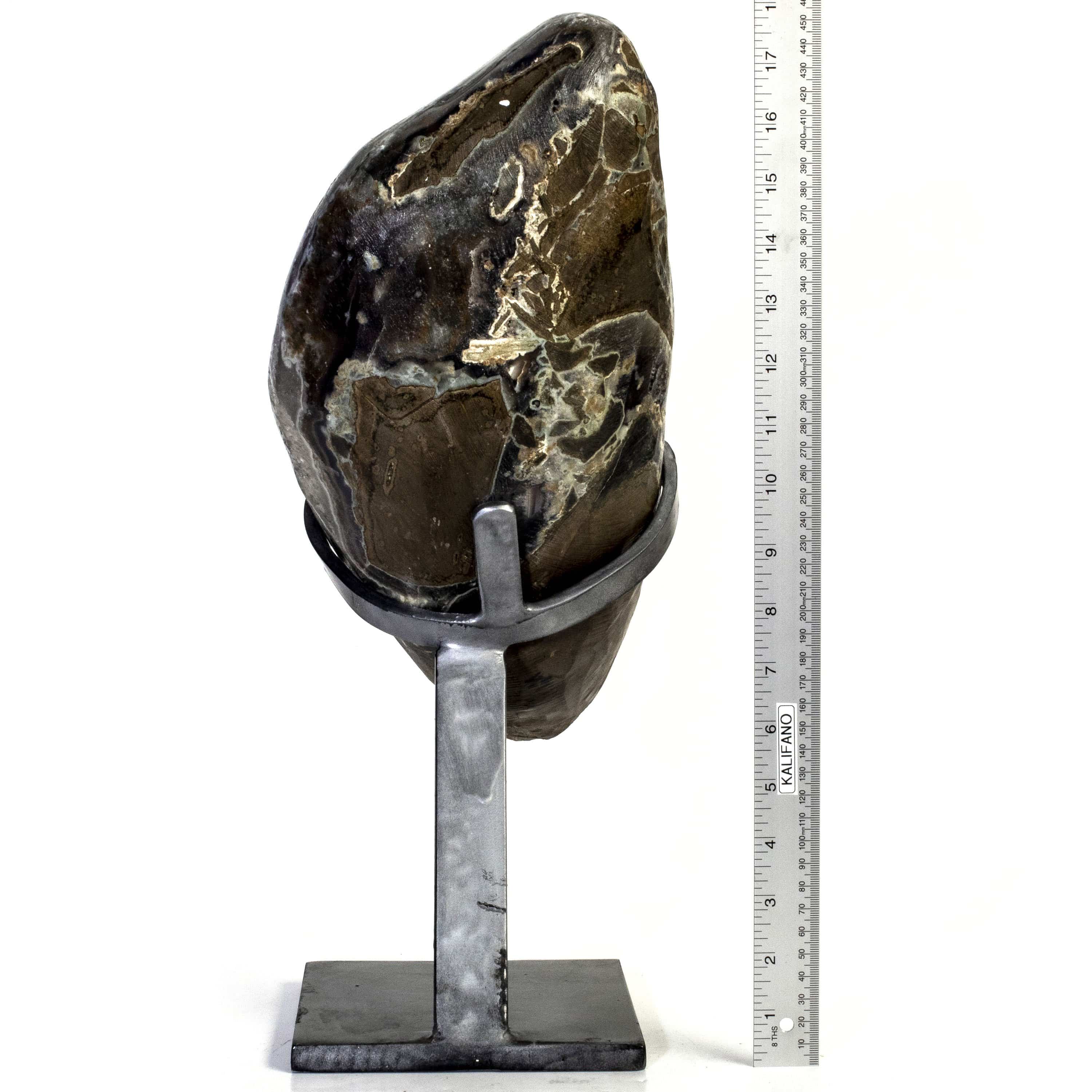 Kalifano Amethyst Uruguayan Amethyst Geode on Custom Stand - 28.7 lbs / 18 in. UAG5800.001