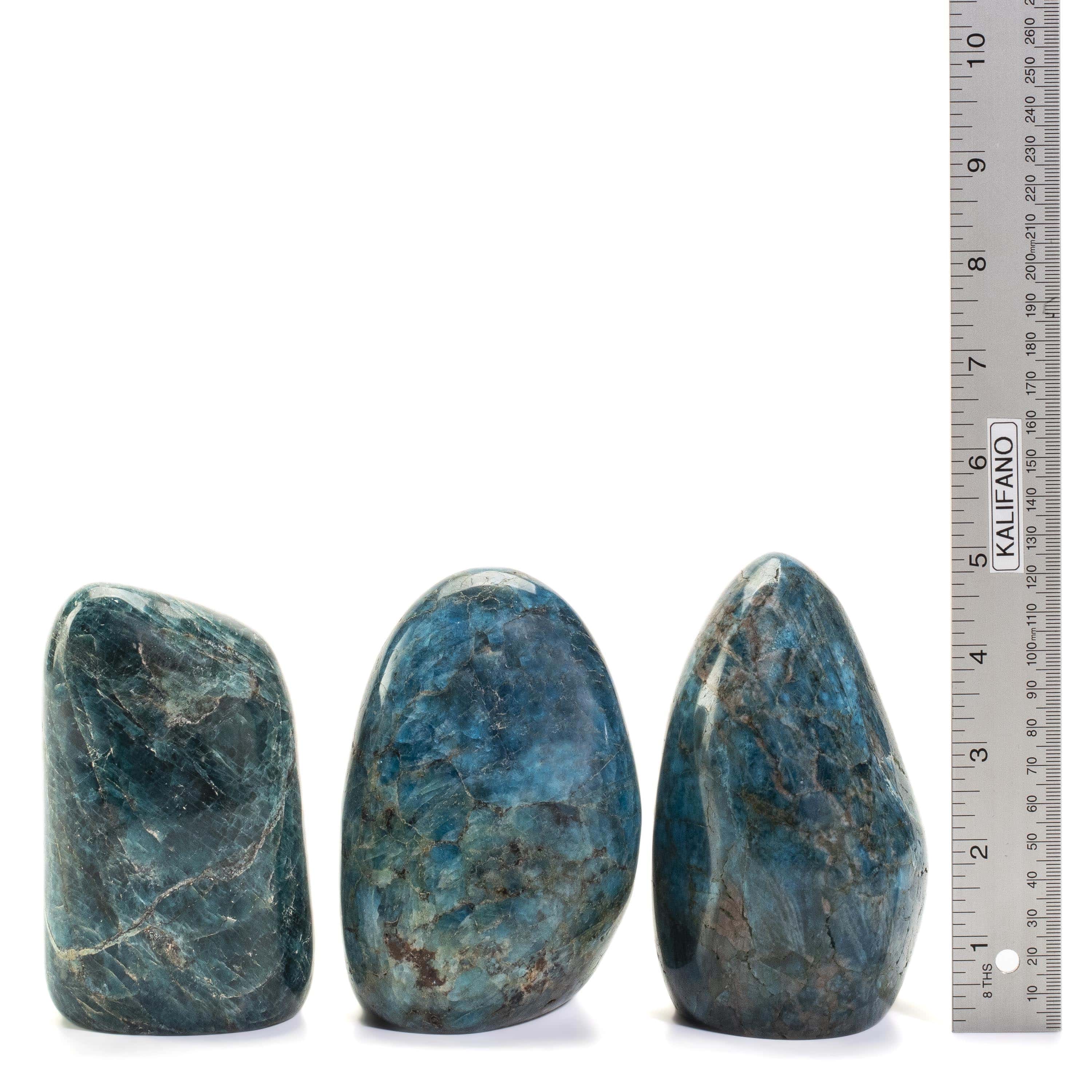 Kalifano apatite Blue Apatite Freeform Cut Base - 5" / 1,275g CB700-AP