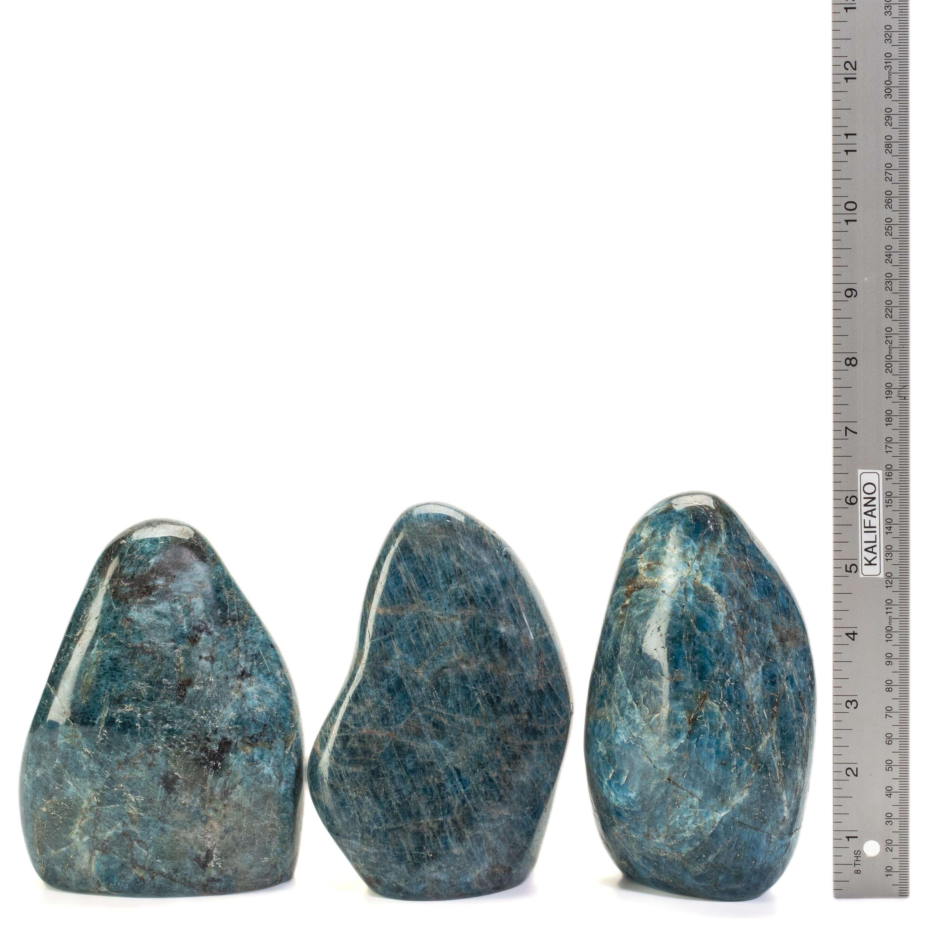 Kalifano apatite Blue Apatite Freeform Cut Base - 5" / 1,800g CB1000-AP