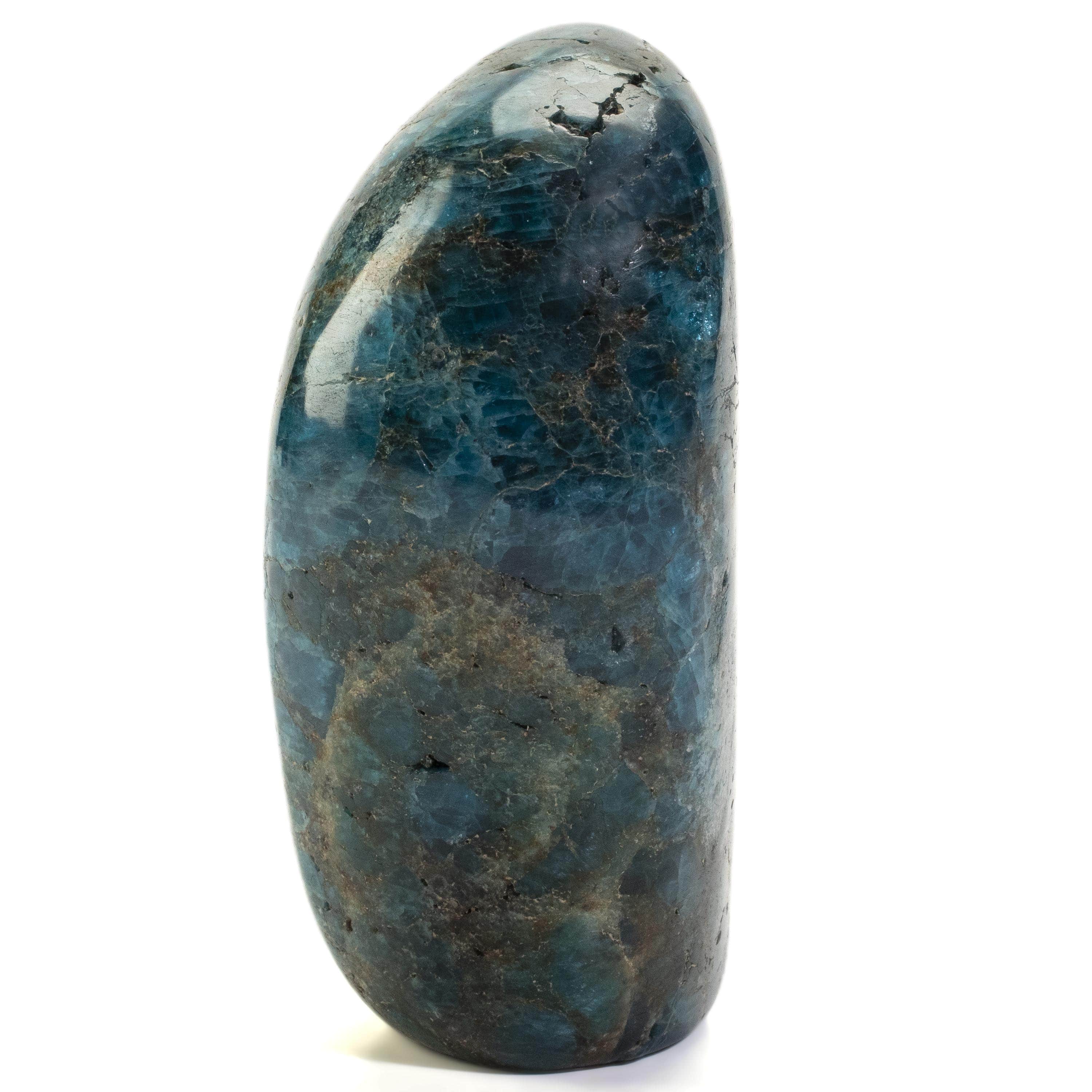 Kalifano apatite Blue Apatite Freeform Cut Base - 5" / 875g CB500-AP