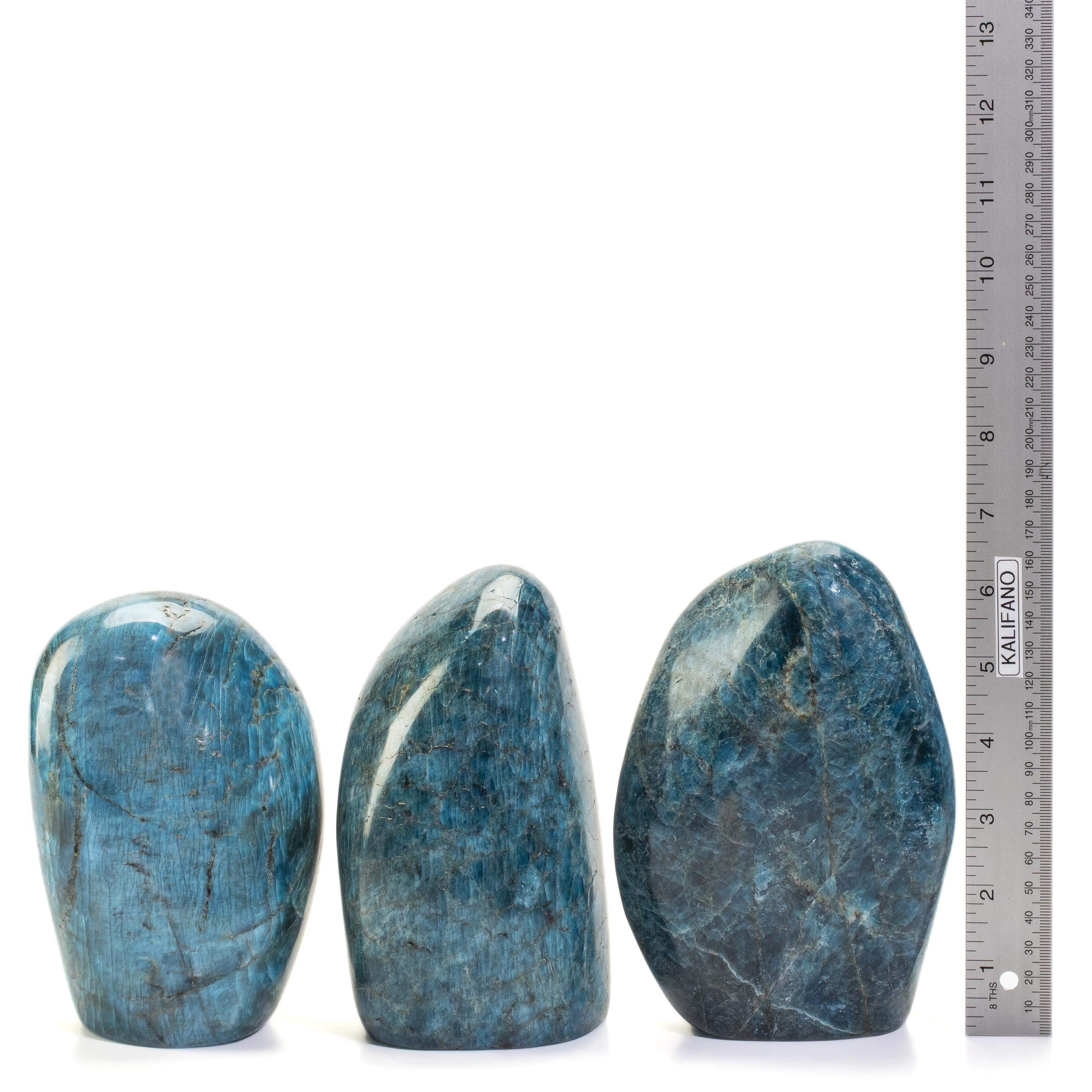 Kalifano apatite Blue Apatite Freeform Cut Base - 6" / 2,400g CB1300-AP