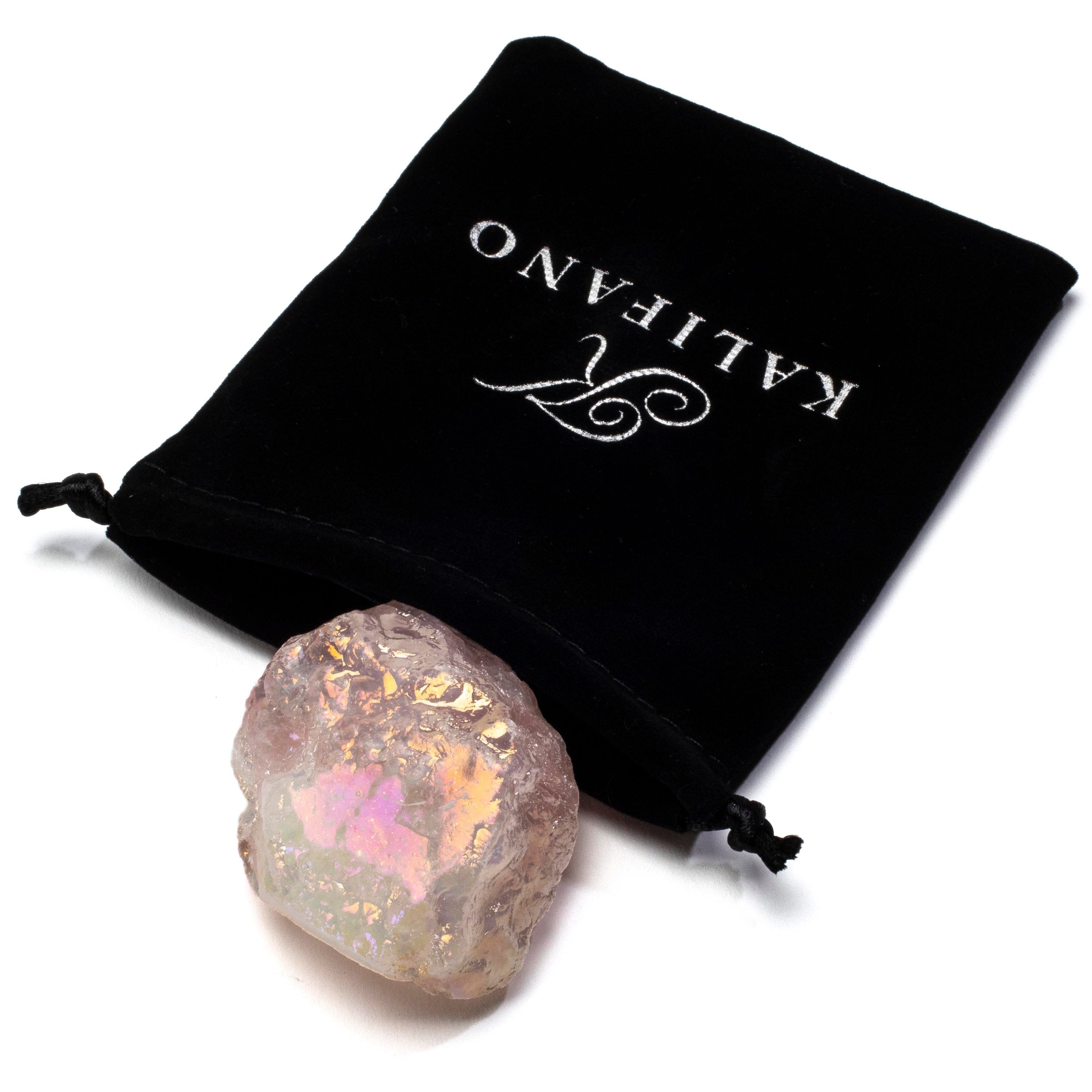 KALIFANO Aura Plated Rose Quartz RQ-AB