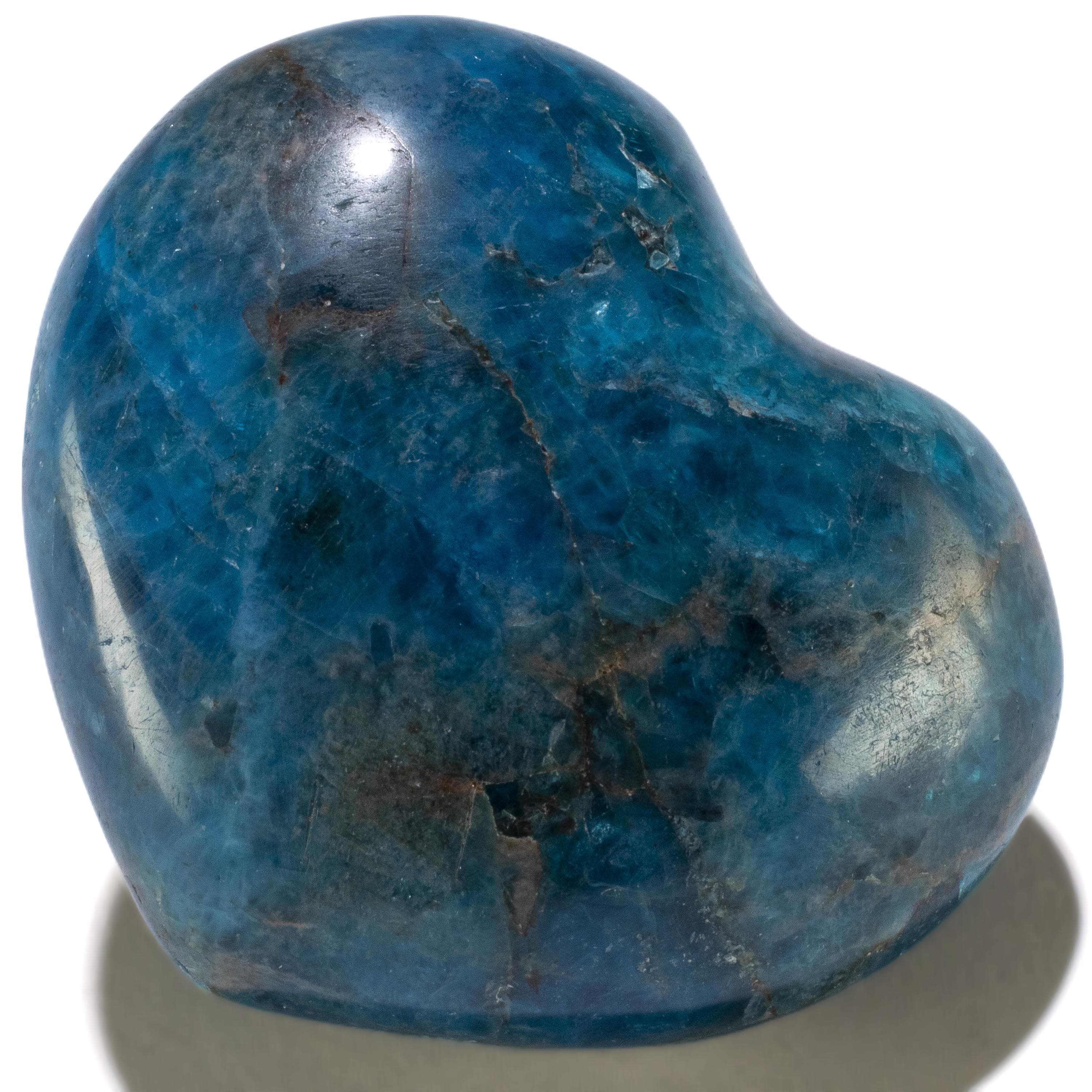 KALIFANO Blue Apatite Blue Apatite Gemstone Heart Carving 200g / 3in. GH200-AP