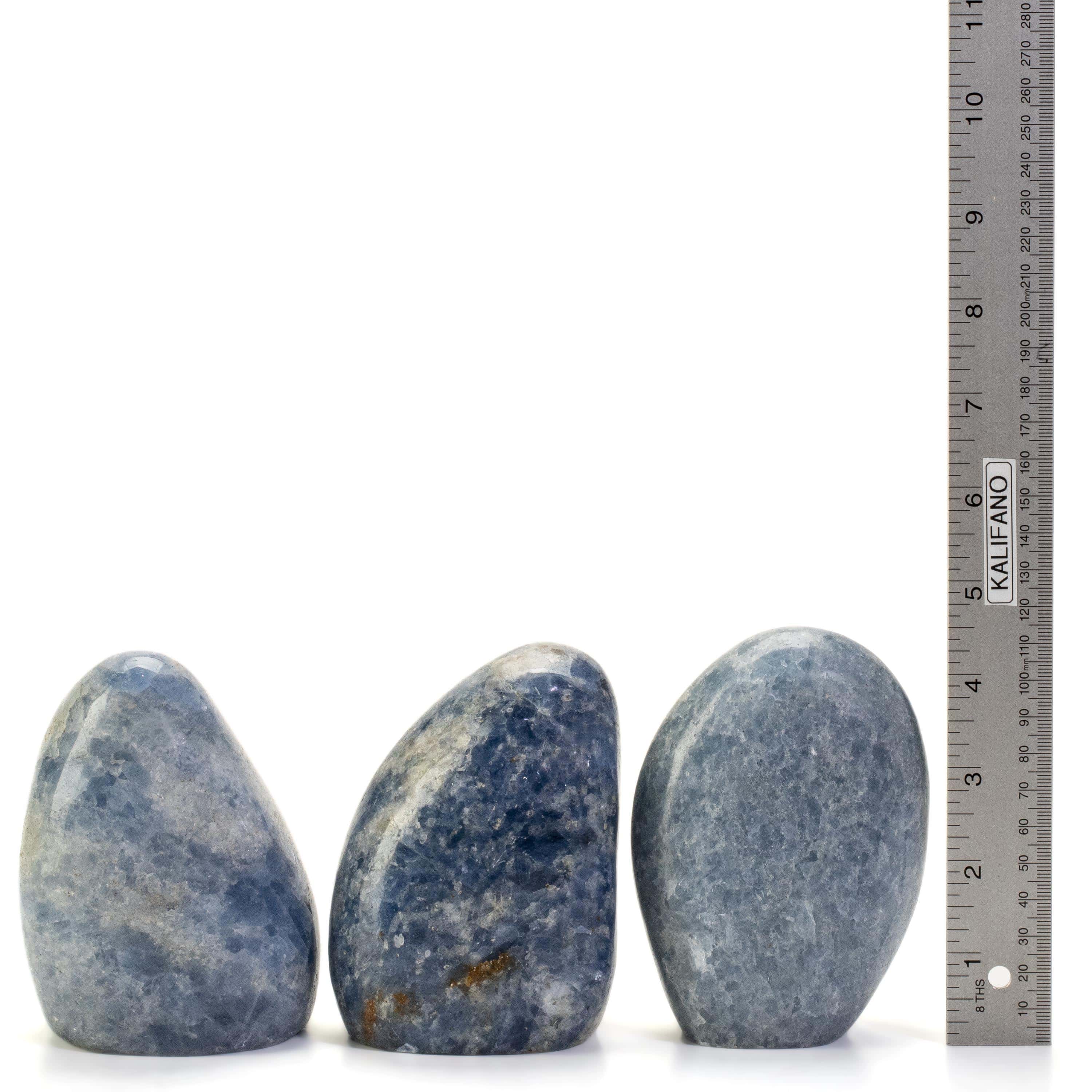 Kalifano Blue Calcite Blue Calcite Freeform Cut Base -5" / 875g CB500-BC