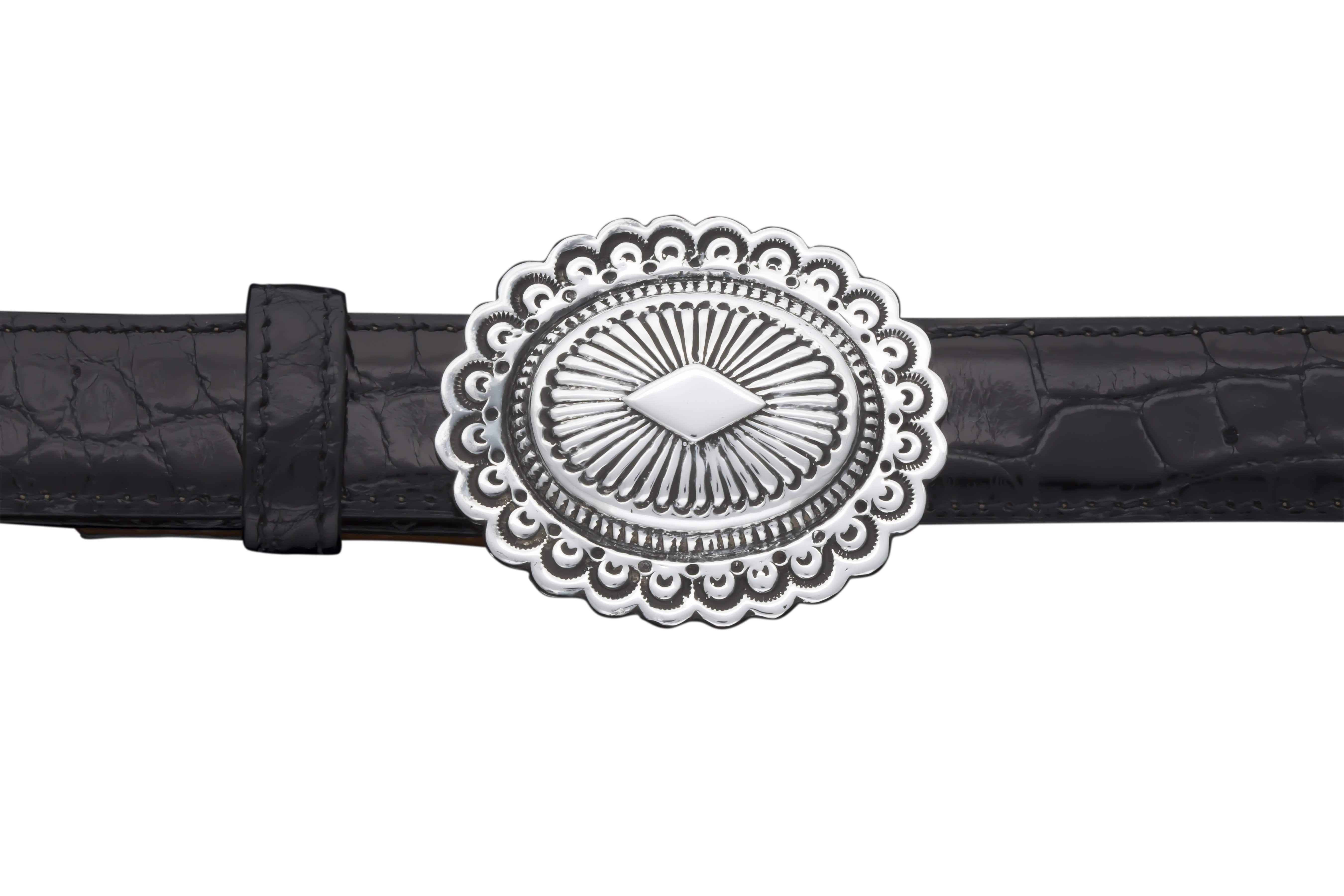 Kalifano Buckles RSLCCB - 1" Sterling Silver Sedona Buckle RSLCCB