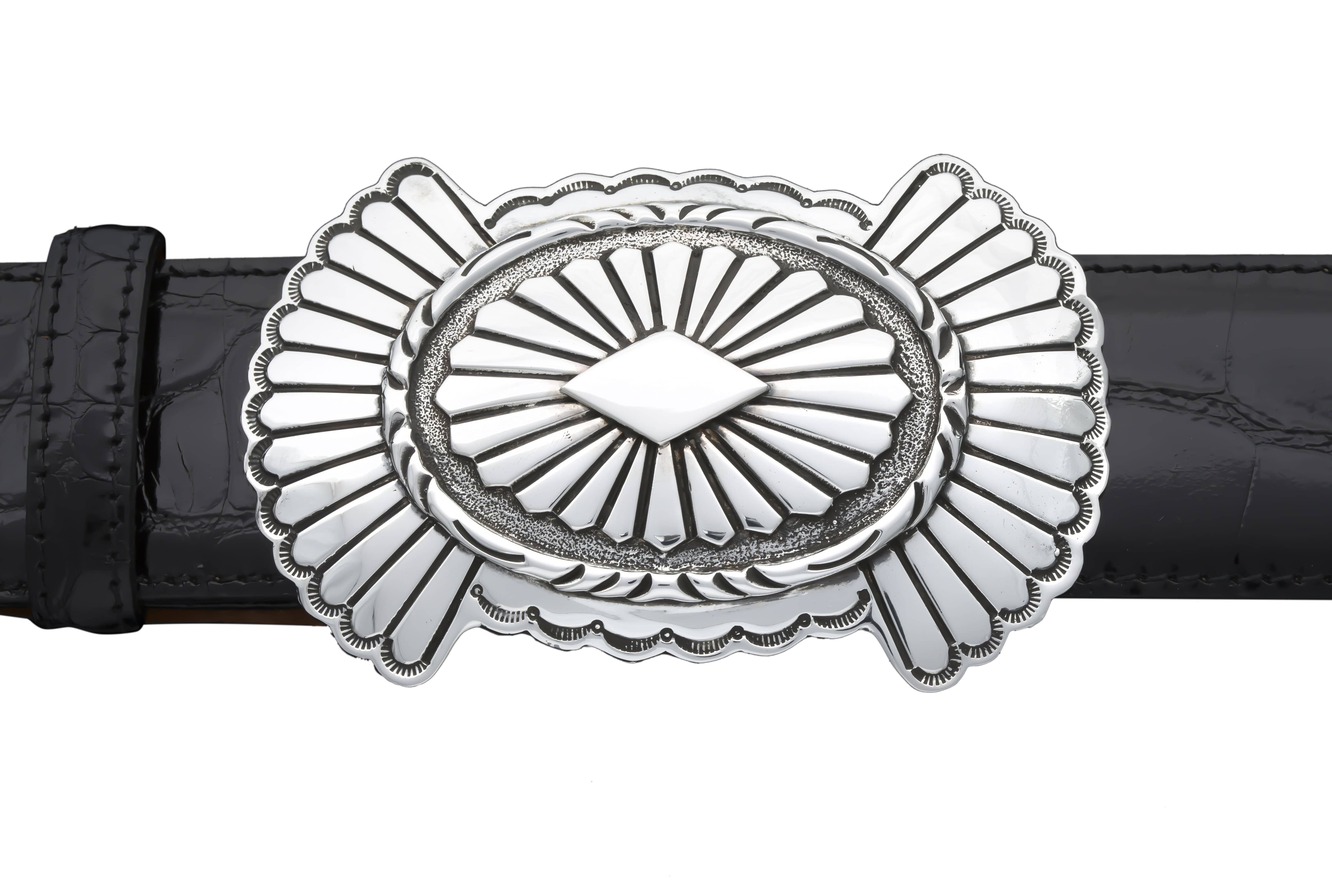 Kalifano Buckles RSMCB - 1 5/8" Sterling Silver XL-Scottsdale Buckle RSMCB