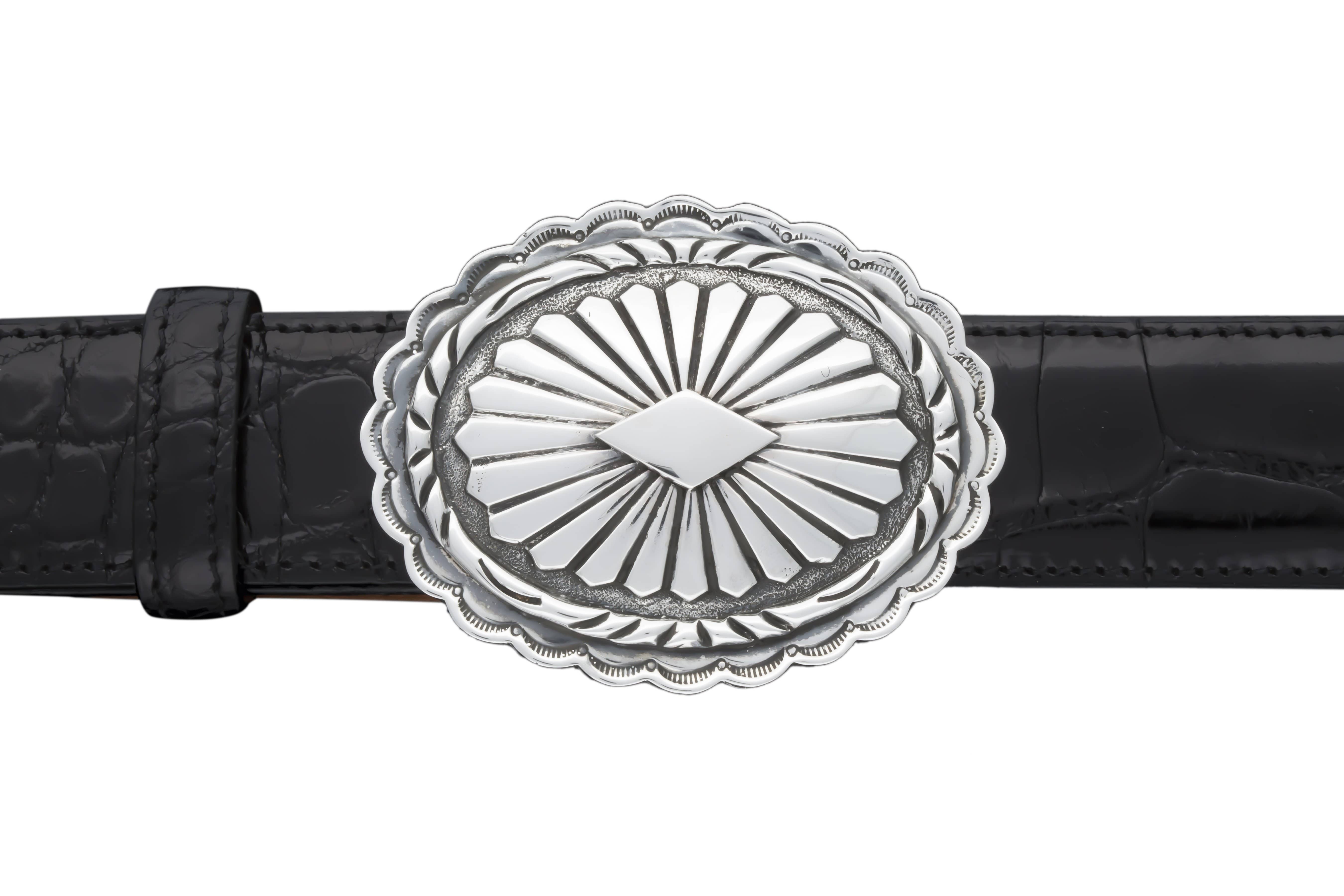 Kalifano Buckles RSMCCB - 1 1/4" Sterling Silver Scottsdale Buckle RSMCCB