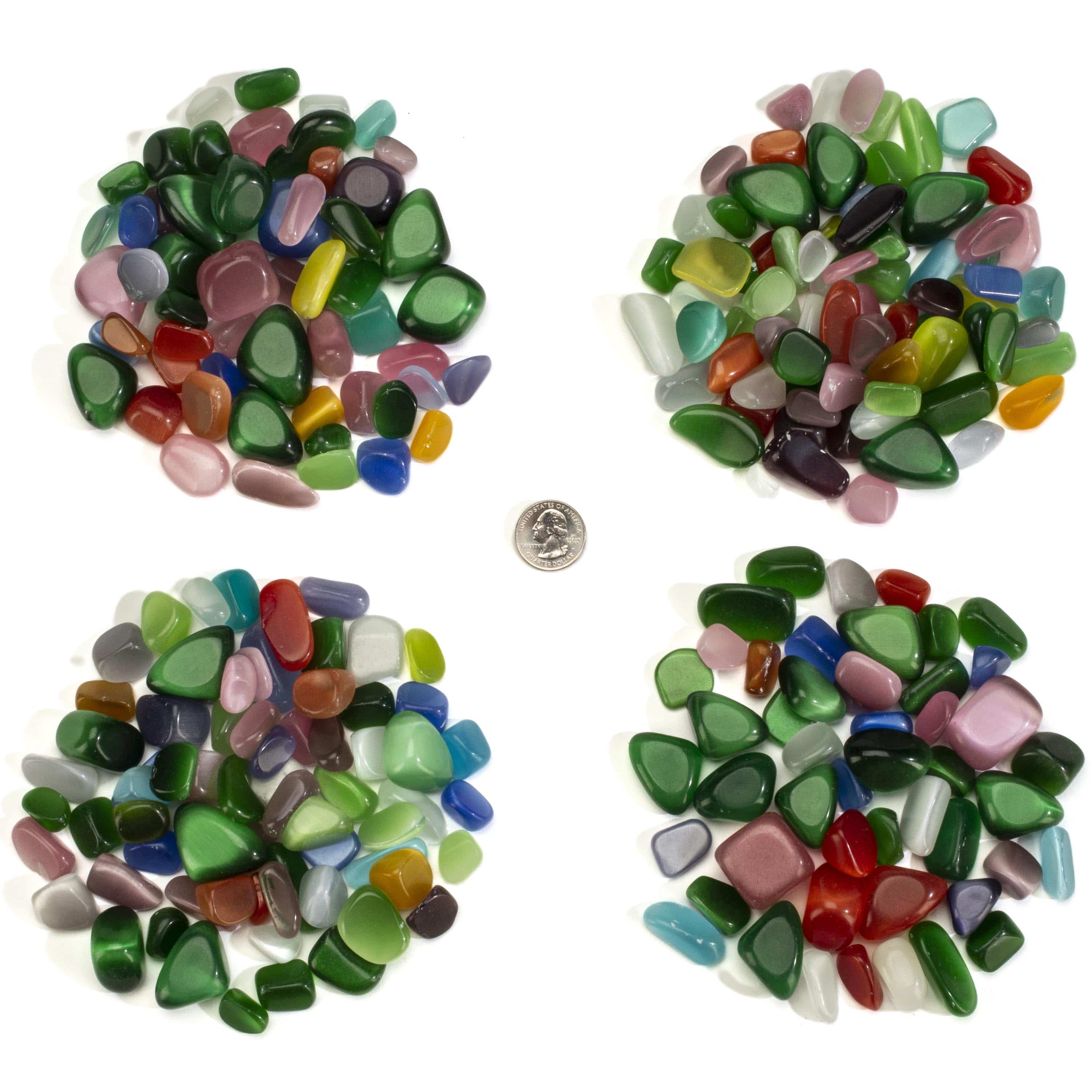 KALIFANO Cat Eye Multi Agate Tumbled Stone TS-CAM