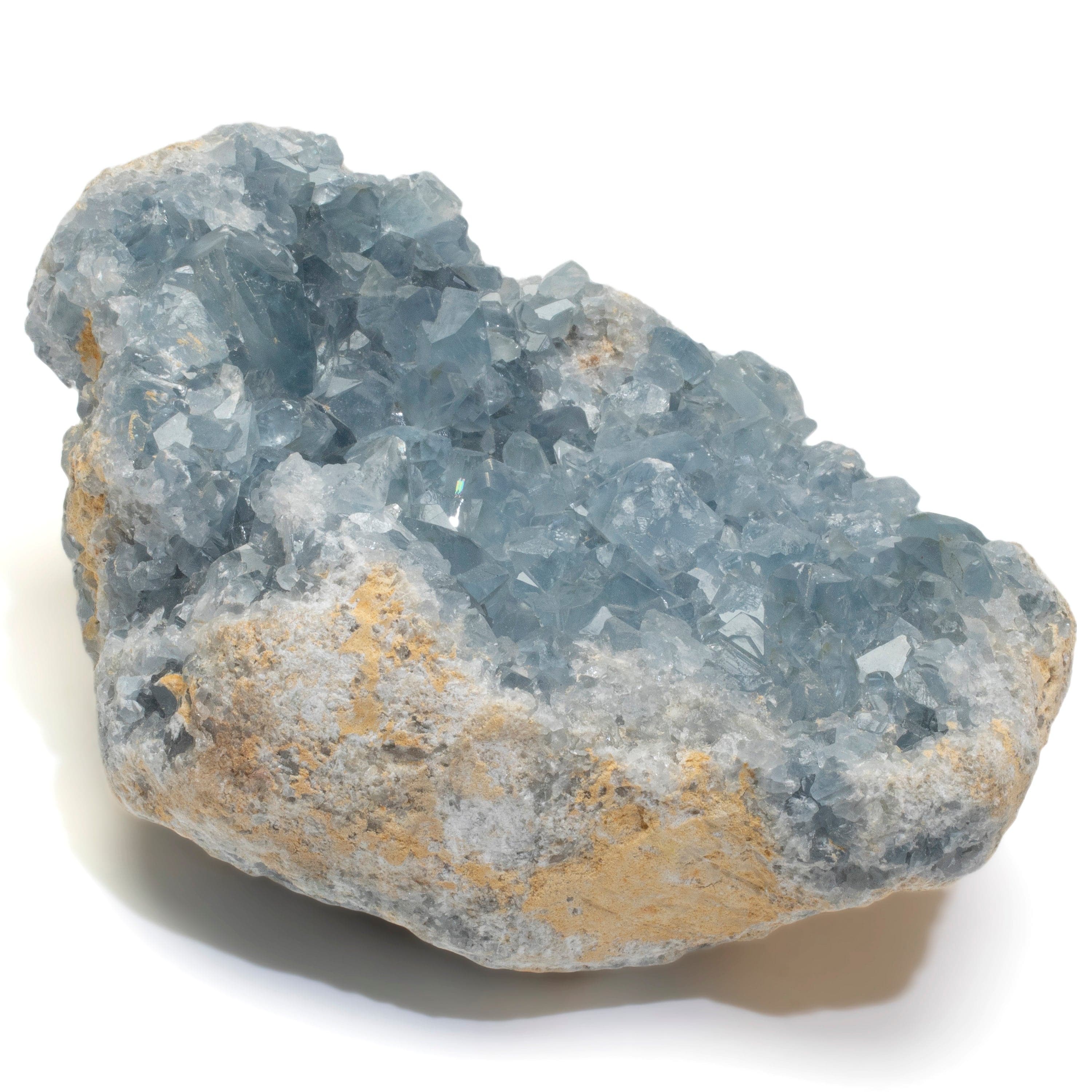 Kalifano Celestite Natural Celestite Crystal Cluster Geode from Madagascar - 8 in. CG1400.005