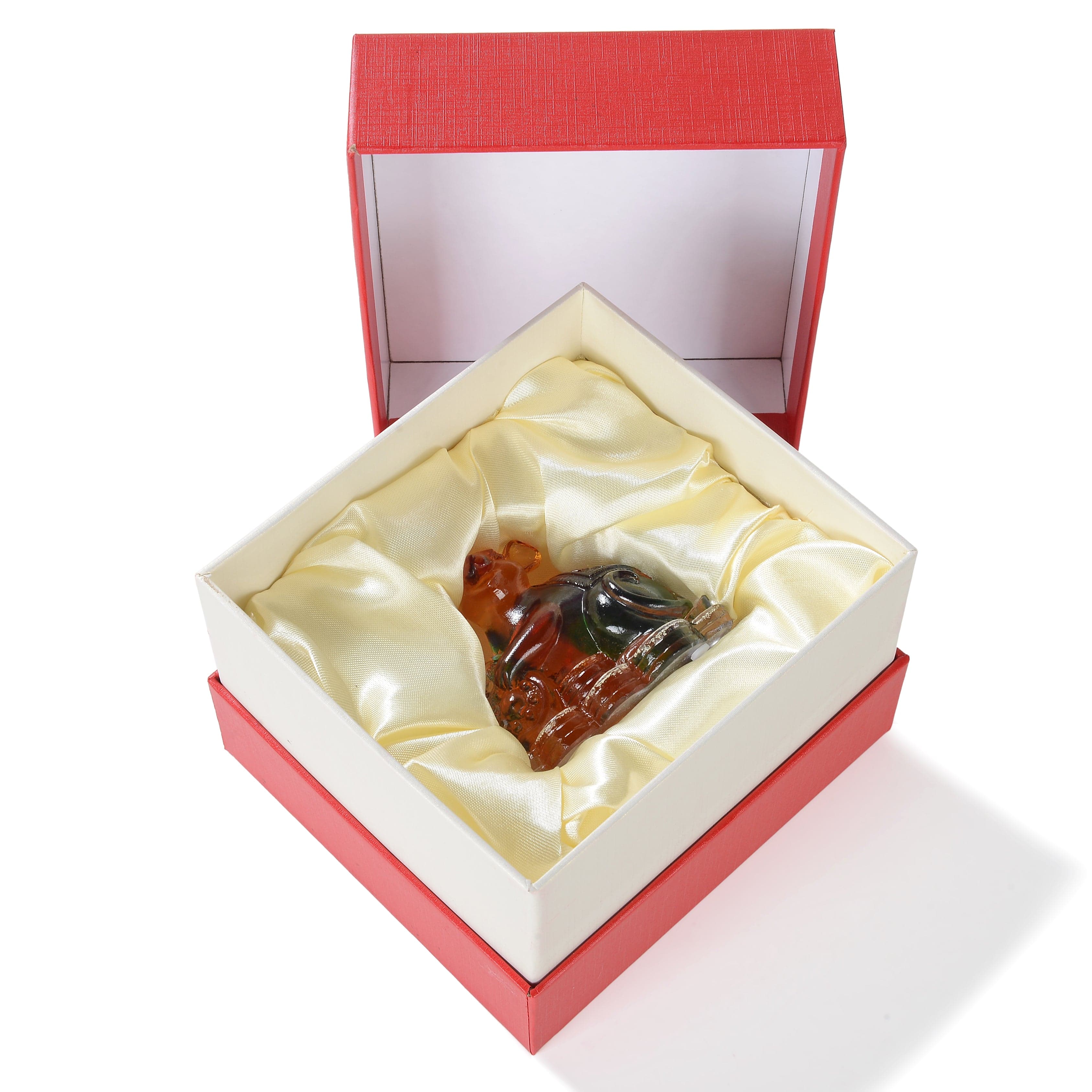Kalifano Crystal Carving Clever Rat Crystal Carving - A Symbol of Adaptability and Resourcefulness CRZ110-RAT