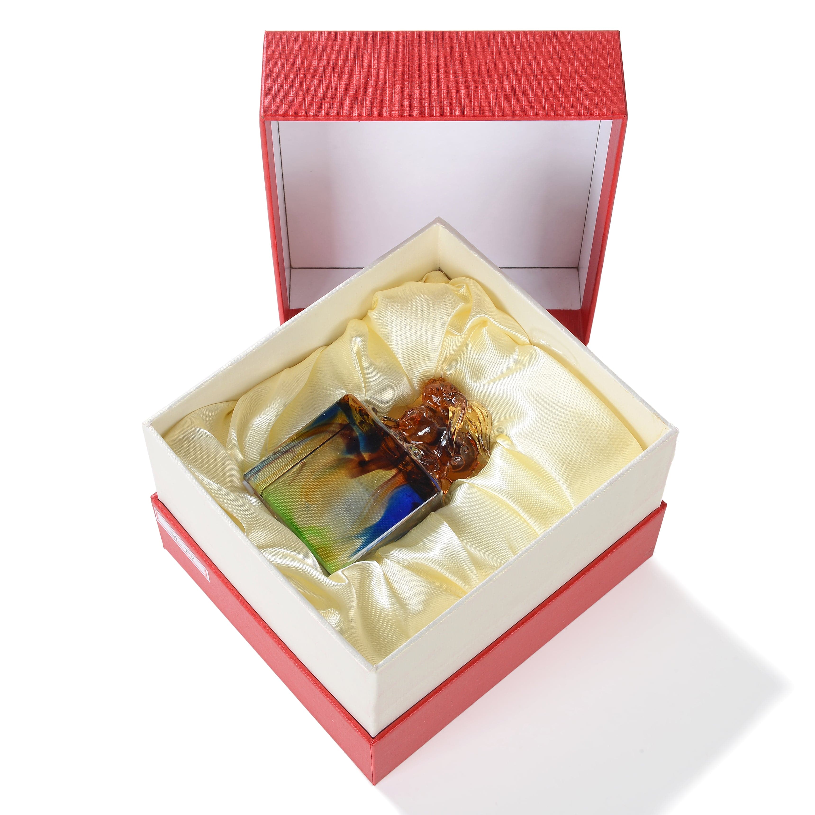 Kalifano Crystal Carving Graceful Rabbit Crystal Carving - A Symbol of Good Luck and Prosperity CRZ120-RAB