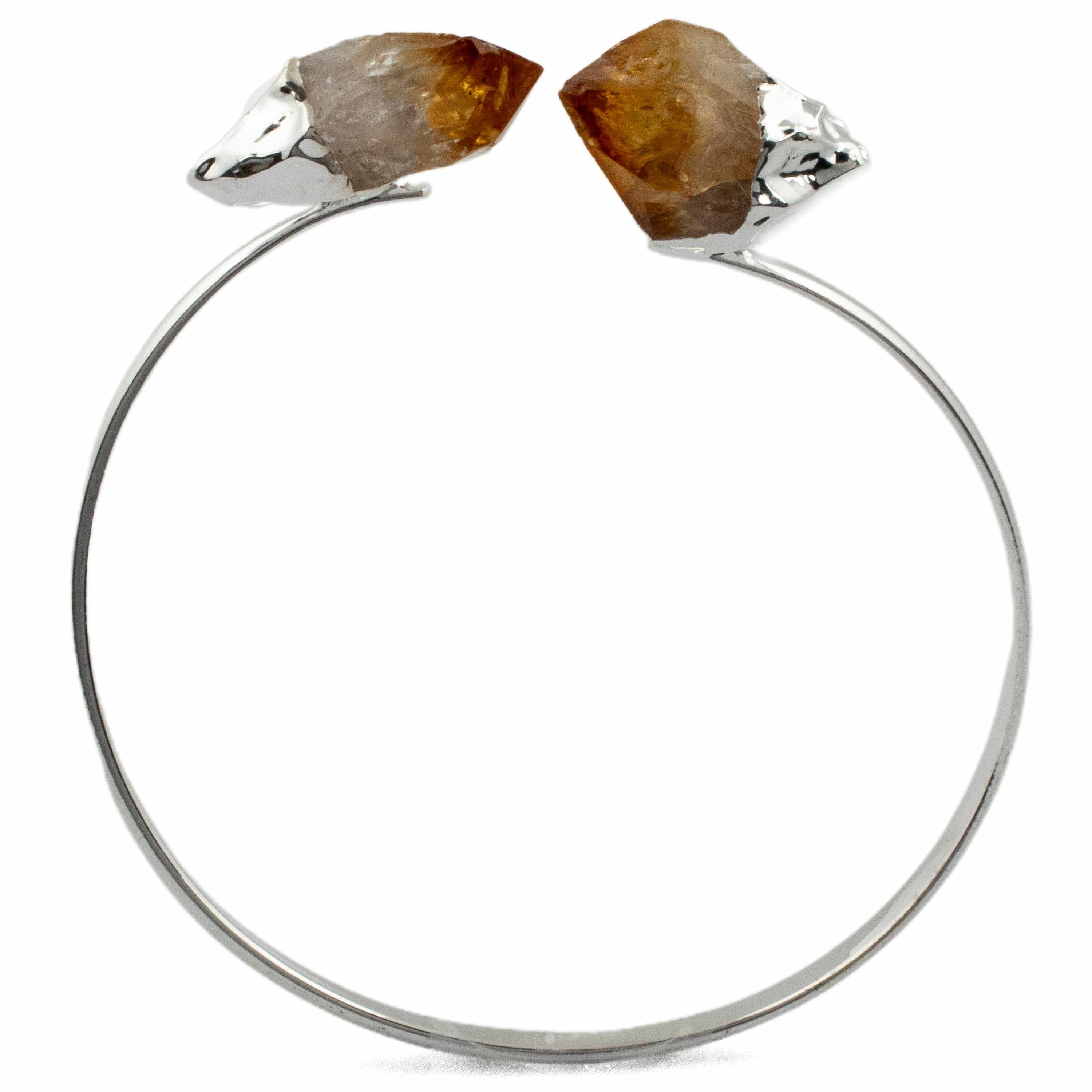 Kalifano Crystal Jewelry Citrine Point Bracelet CJB-1016-CT