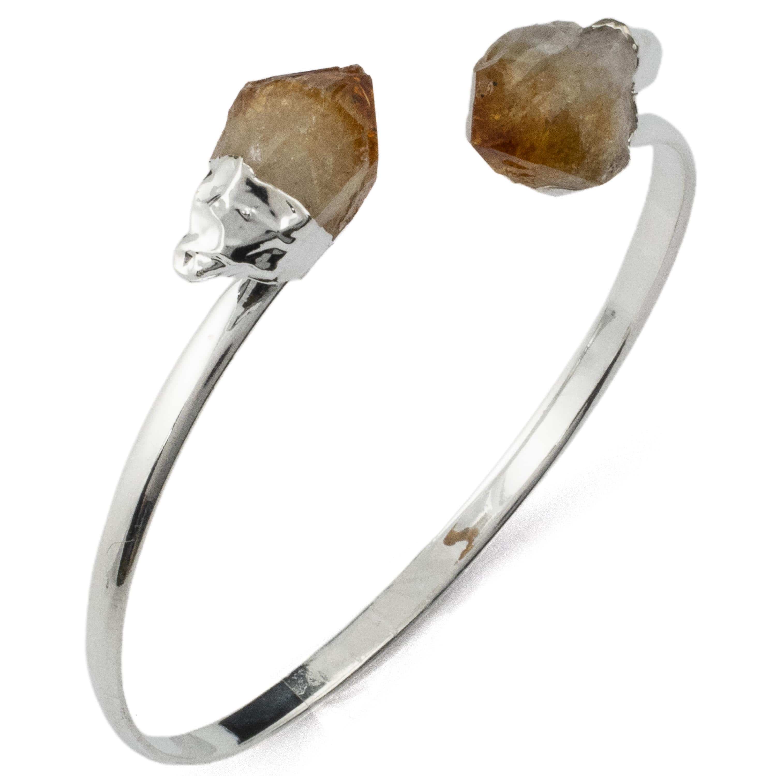 Kalifano Crystal Jewelry Citrine Point Bracelet CJB-1016-CT