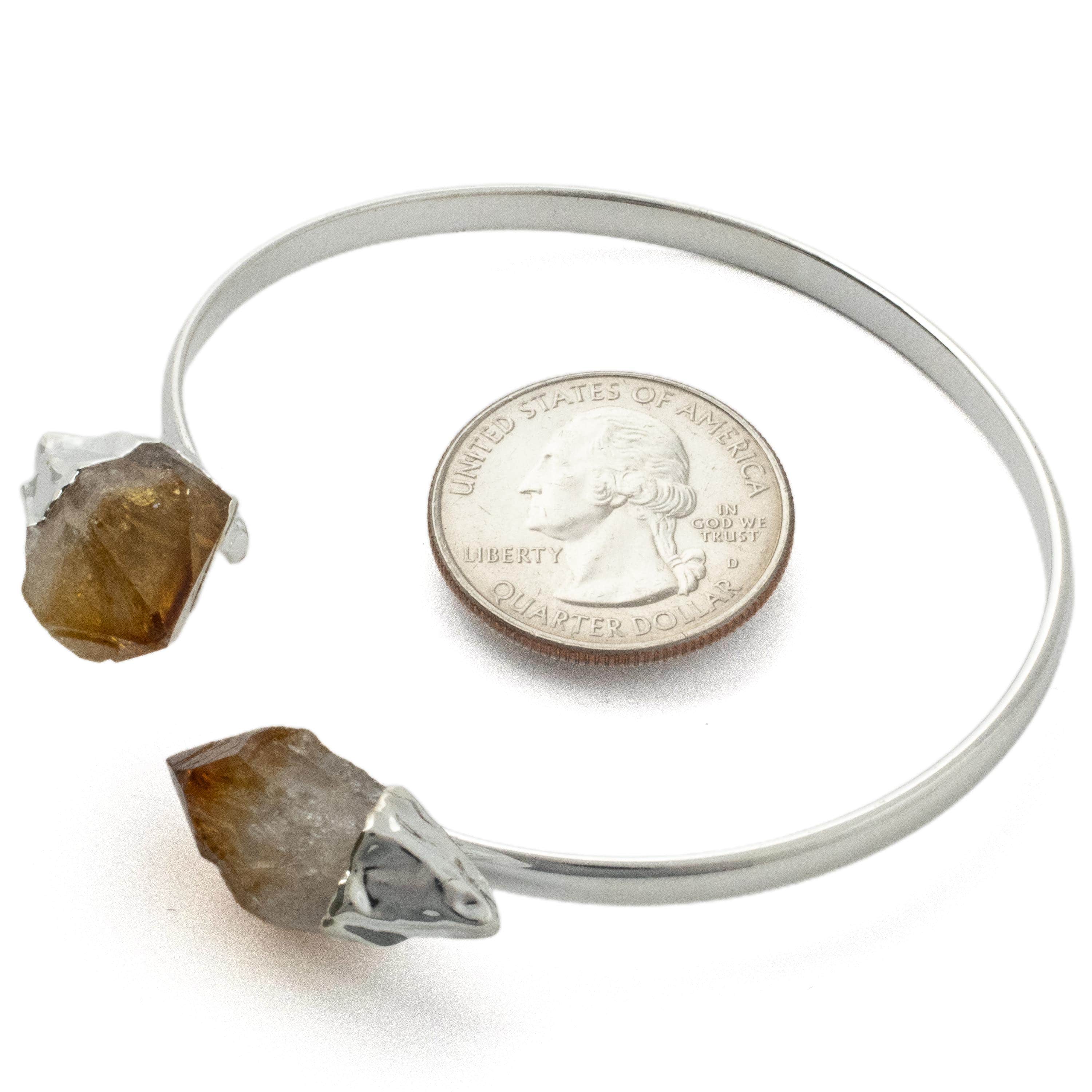 Kalifano Crystal Jewelry Citrine Point Bracelet CJB-1016-CT
