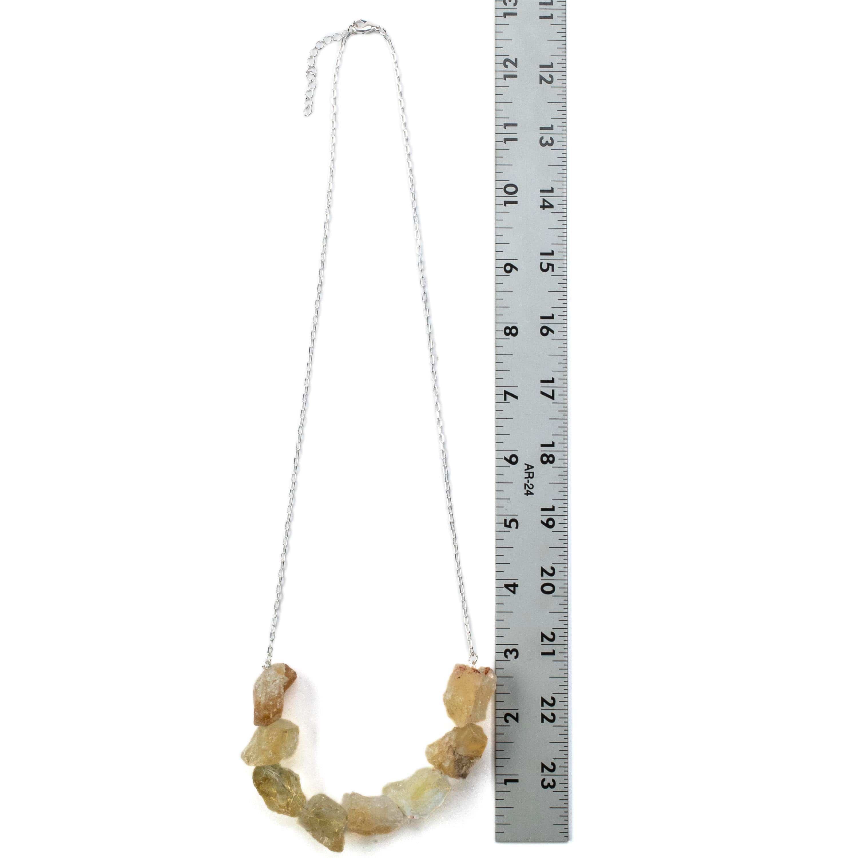 Kalifano Crystal Jewelry Rough Citrine Necklace CJN-2046-CT