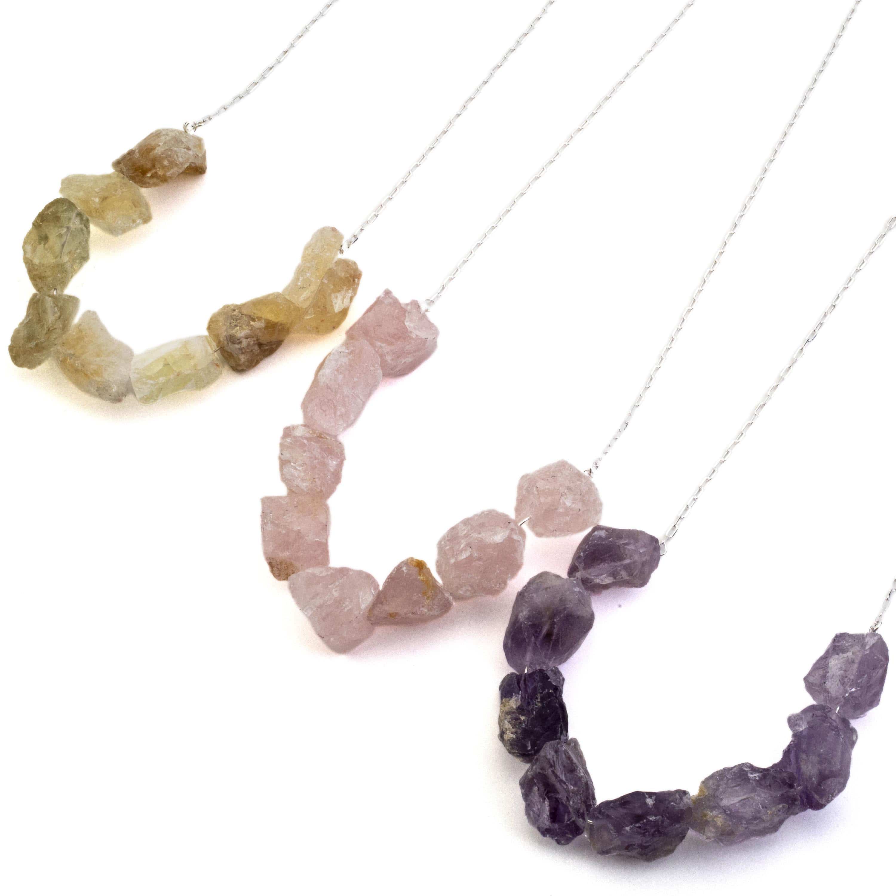 Kalifano Crystal Jewelry Rough Citrine Necklace CJN-2046-CT