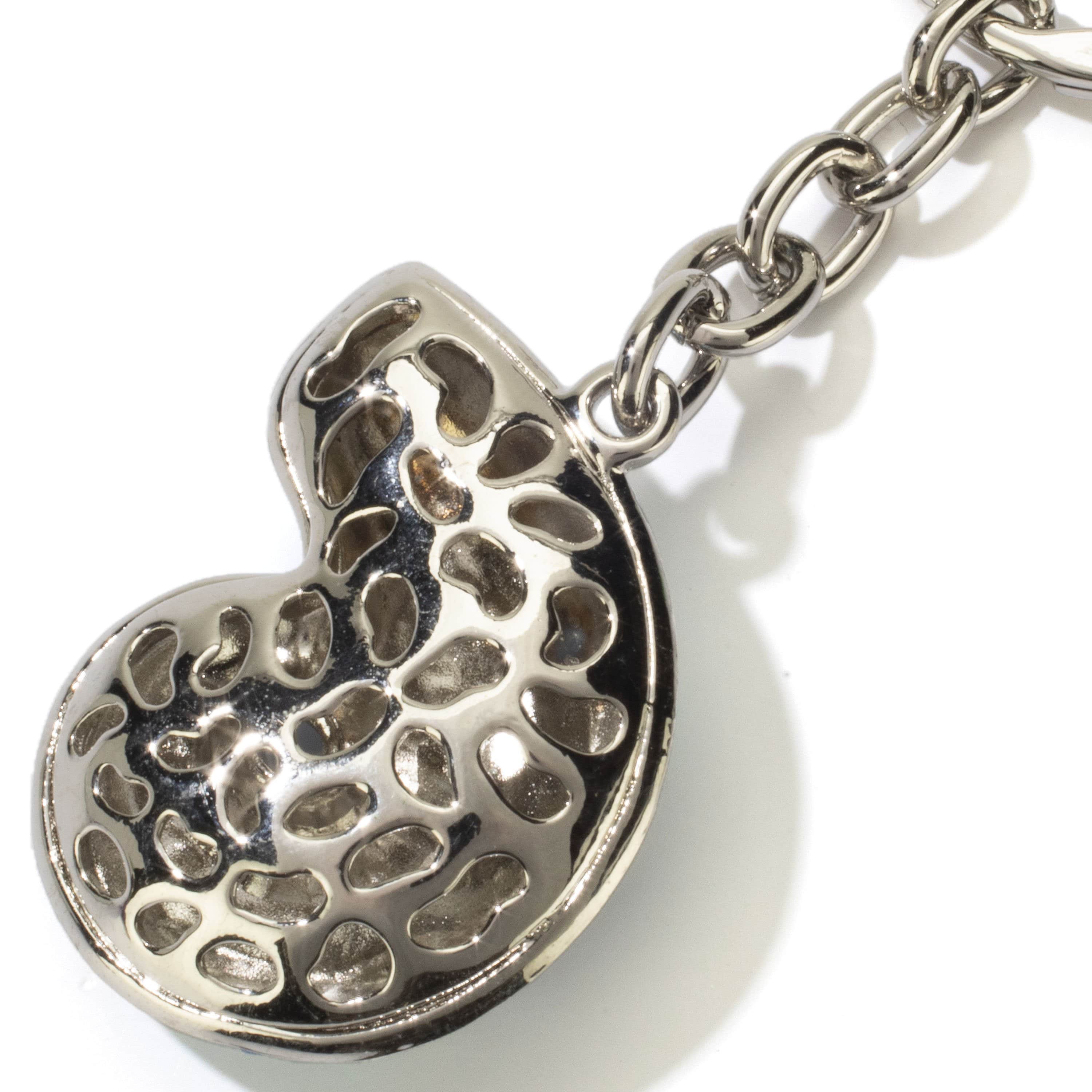 Kalifano Crystal Keychains Sapphire Seashell Keychain made with Swarovski Crystals SKC-128