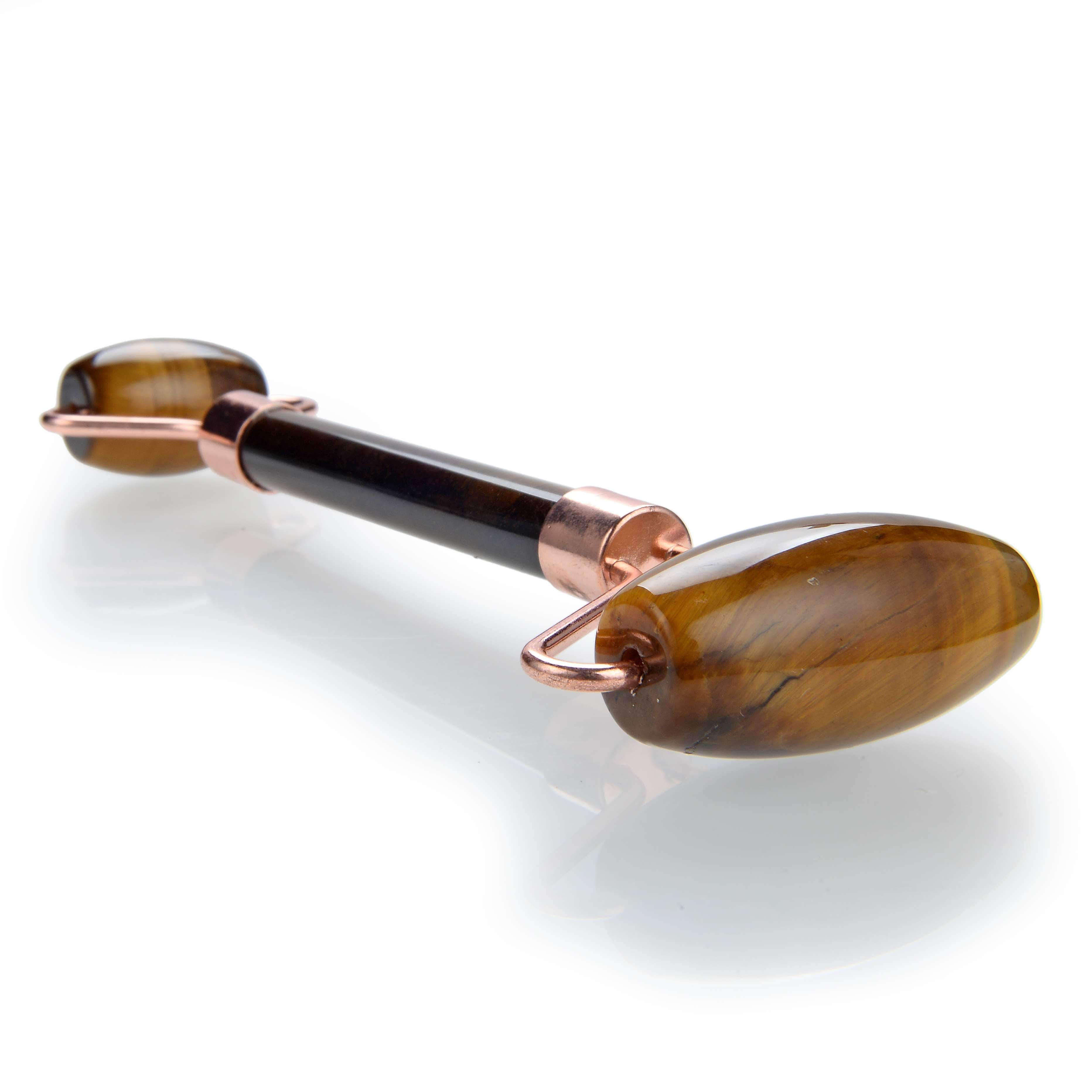 Kalifano Face Rollers Tiger Iron Gemstone Face Roller GFR80-TI
