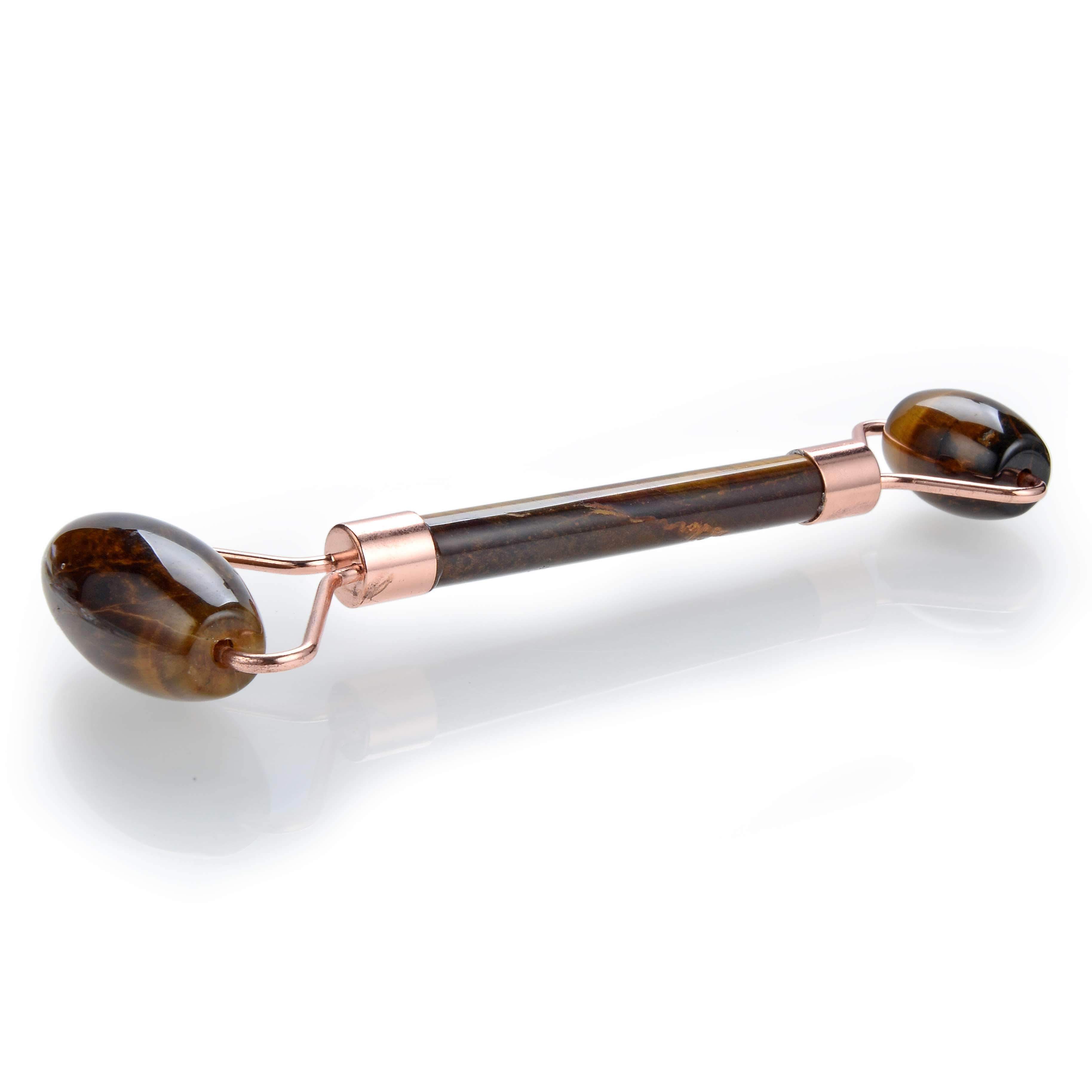 Kalifano Face Rollers Tiger Iron Gemstone Face Roller GFR80-TI