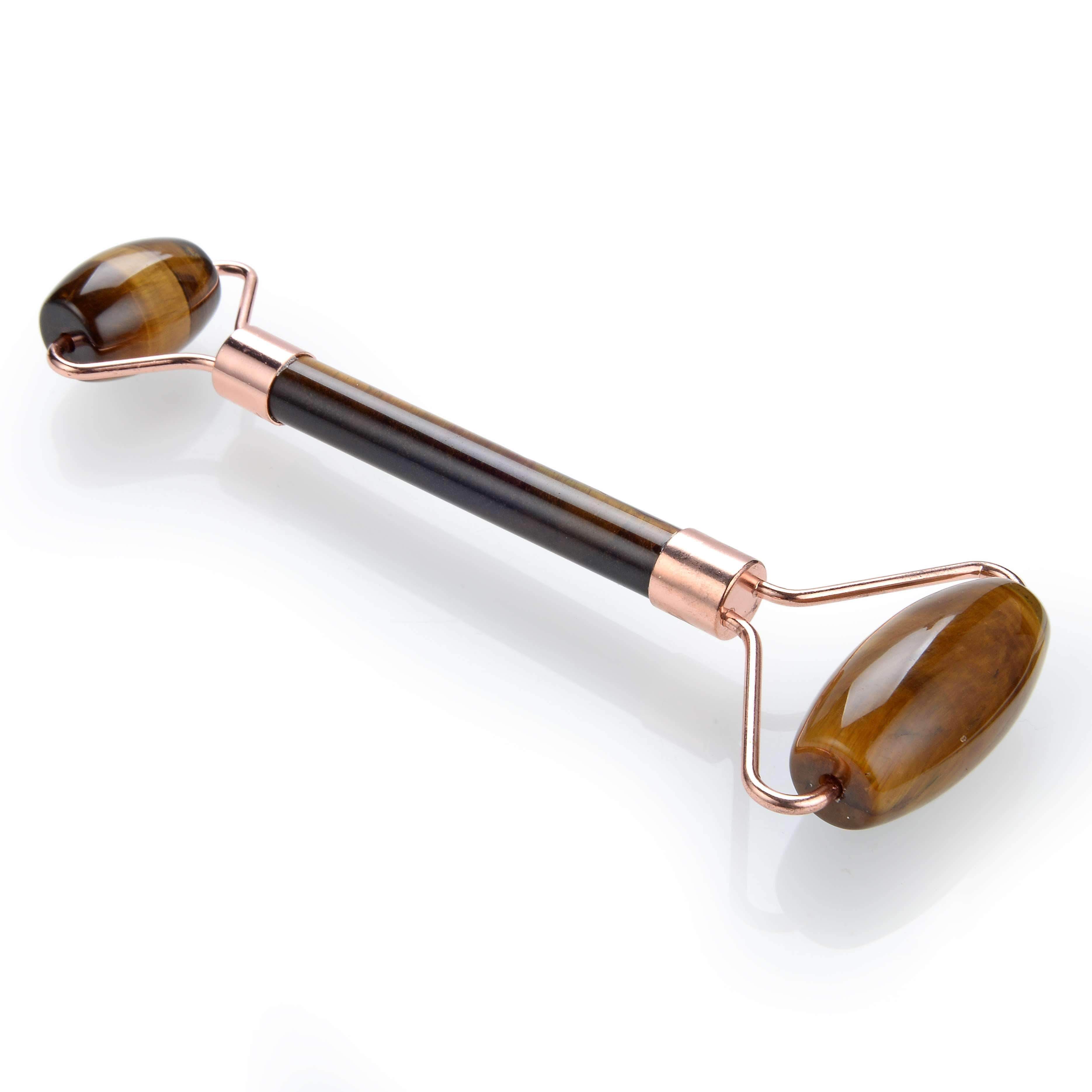 Kalifano Face Rollers Tiger Iron Gemstone Face Roller GFR80-TI