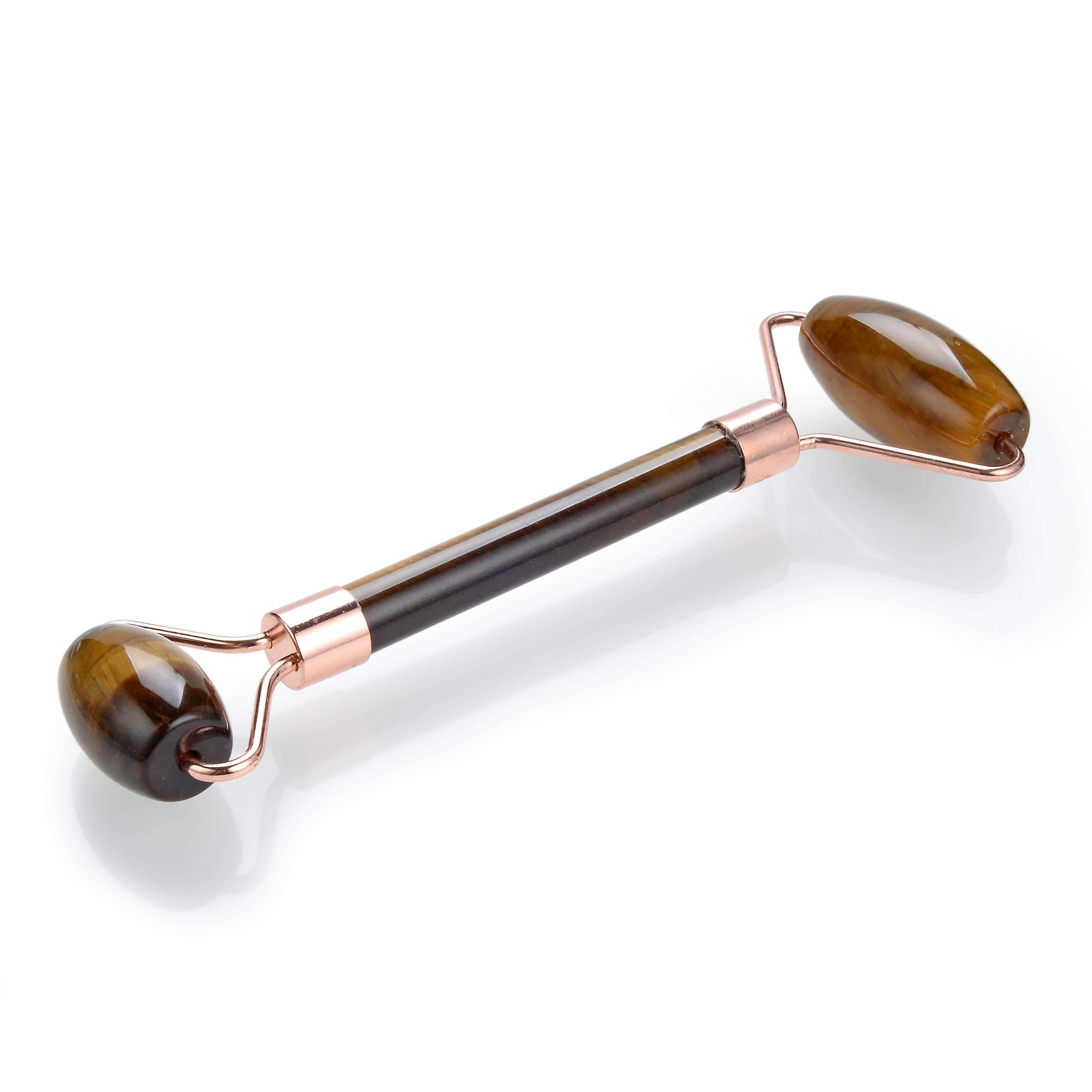 Kalifano Face Rollers Tiger Iron Gemstone Face Roller GFR80-TI