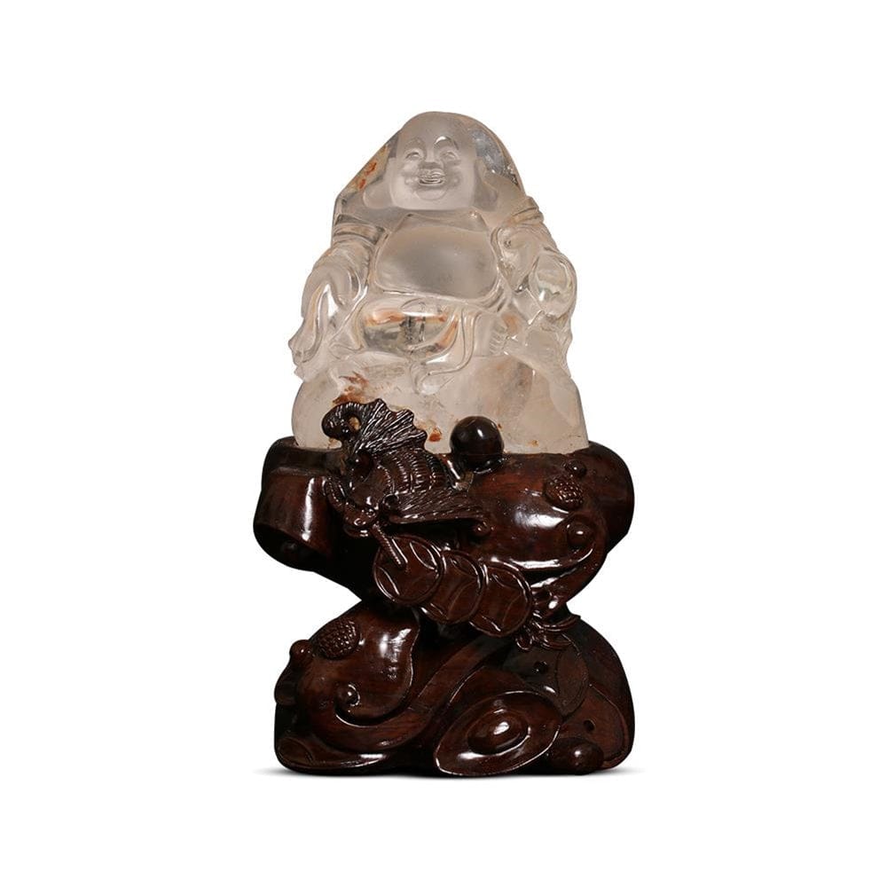 Kalifano Fossils & Minerals CARV5900.003 - Quartz Buddha Carving - South Africa CARV5900.003