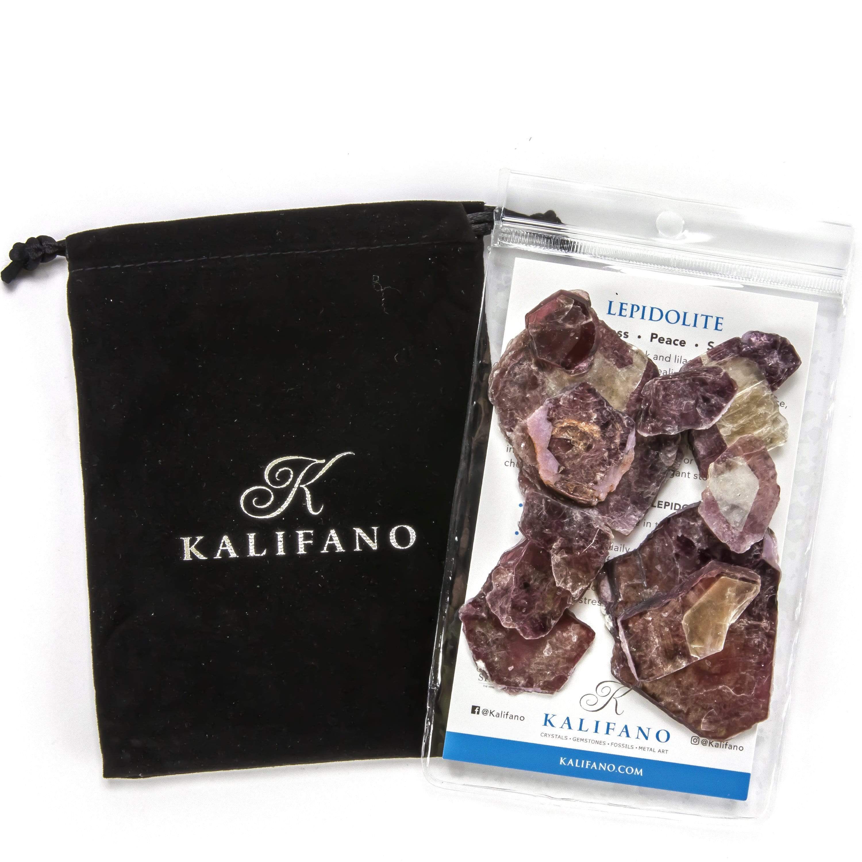 Kalifano Fossils & Minerals Natural Lepidolite Healing Stone from Brazil LEPIDOLITE20