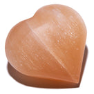 Orange Selenite Healing Heart from Morocco