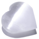 White Selenite Healing Heart from Morocco