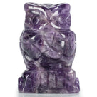 Amethyst Owl 2'' Natural Gemstone Carving