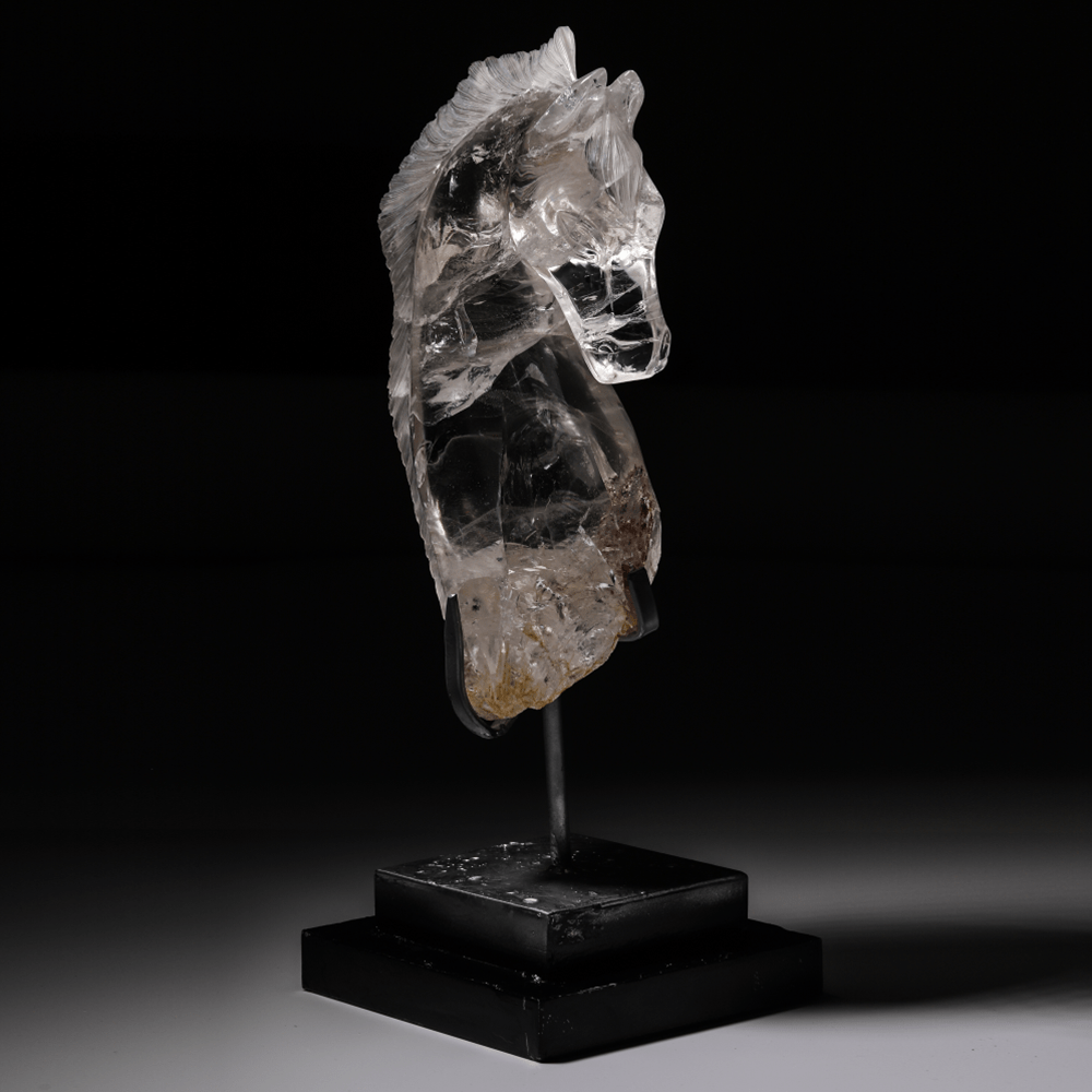 Kalifano Gemstone Carvings CARV18000.008 - Horse Quartz CarvingBrazil - 2,990 grams CARV18000.008