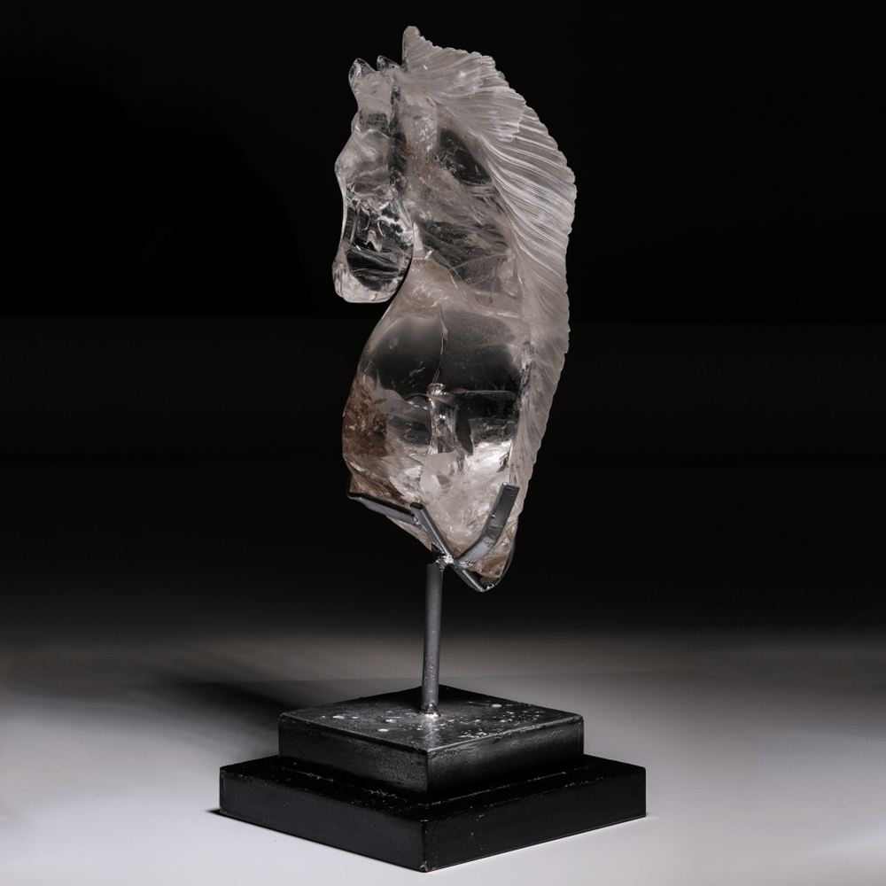 Kalifano Gemstone Carvings CARV18000.008 - Horse Quartz CarvingBrazil - 2,990 grams CARV18000.008