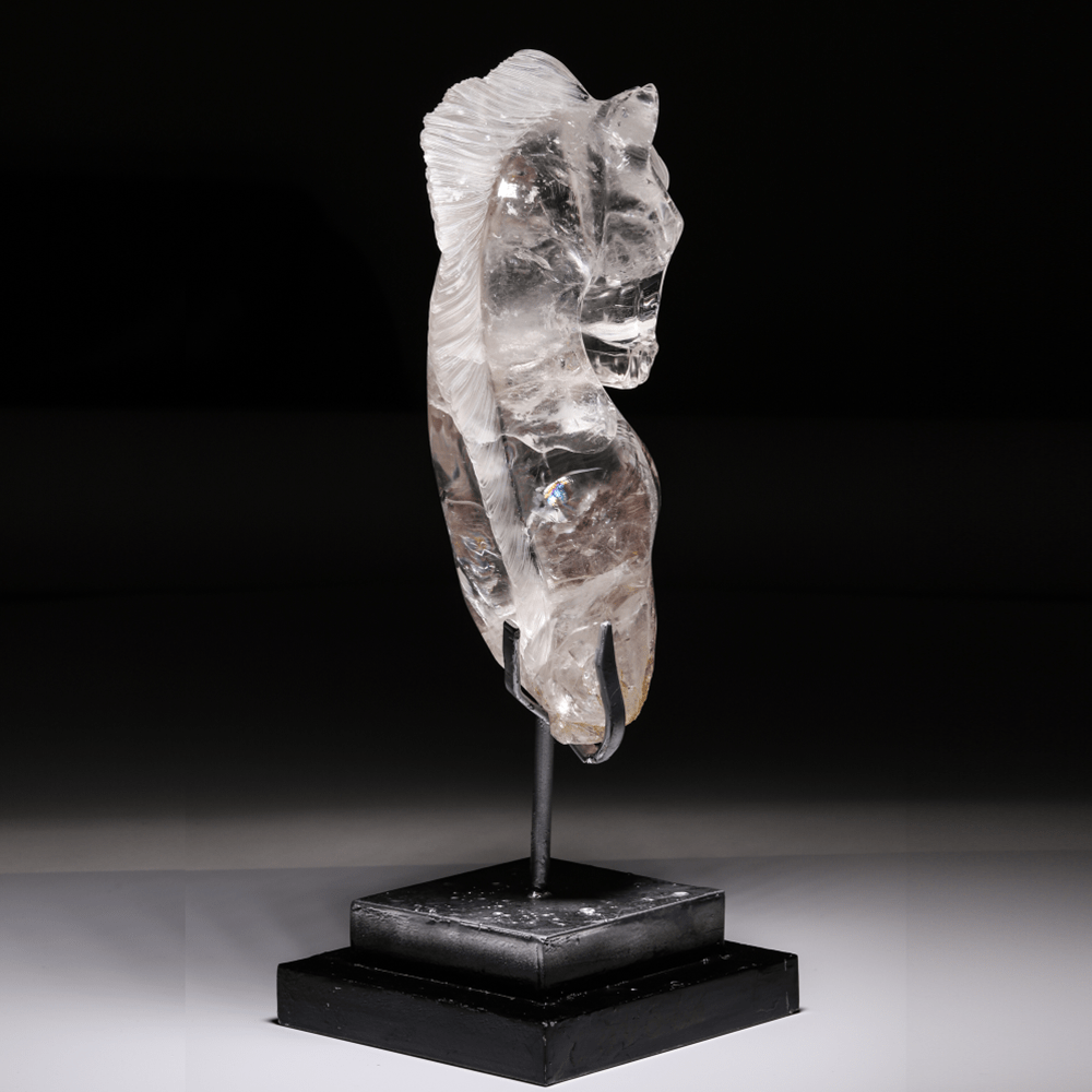 Kalifano Gemstone Carvings CARV18000.008 - Horse Quartz CarvingBrazil - 2,990 grams CARV18000.008