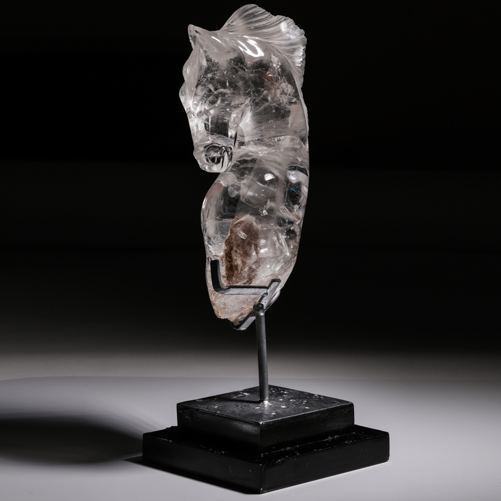 Kalifano Gemstone Carvings CARV18000.008 - Horse Quartz CarvingBrazil - 2,990 grams CARV18000.008