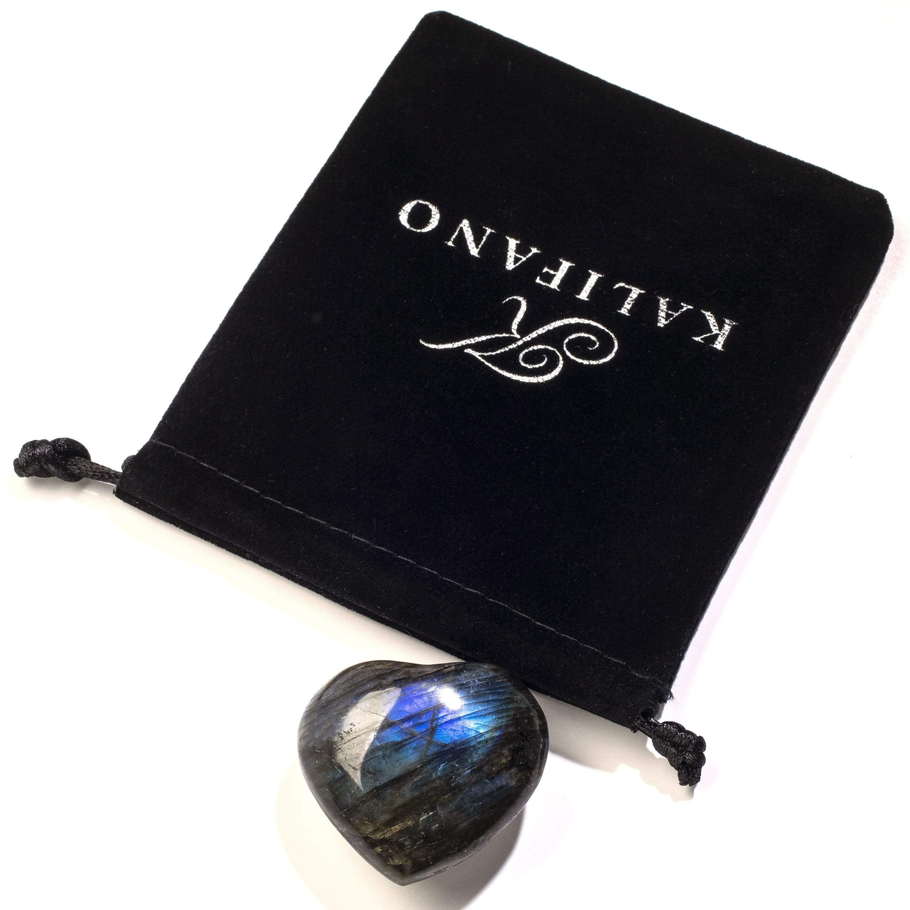 Kalifano Gemstone Carvings Labradorite Heart GH40-LB