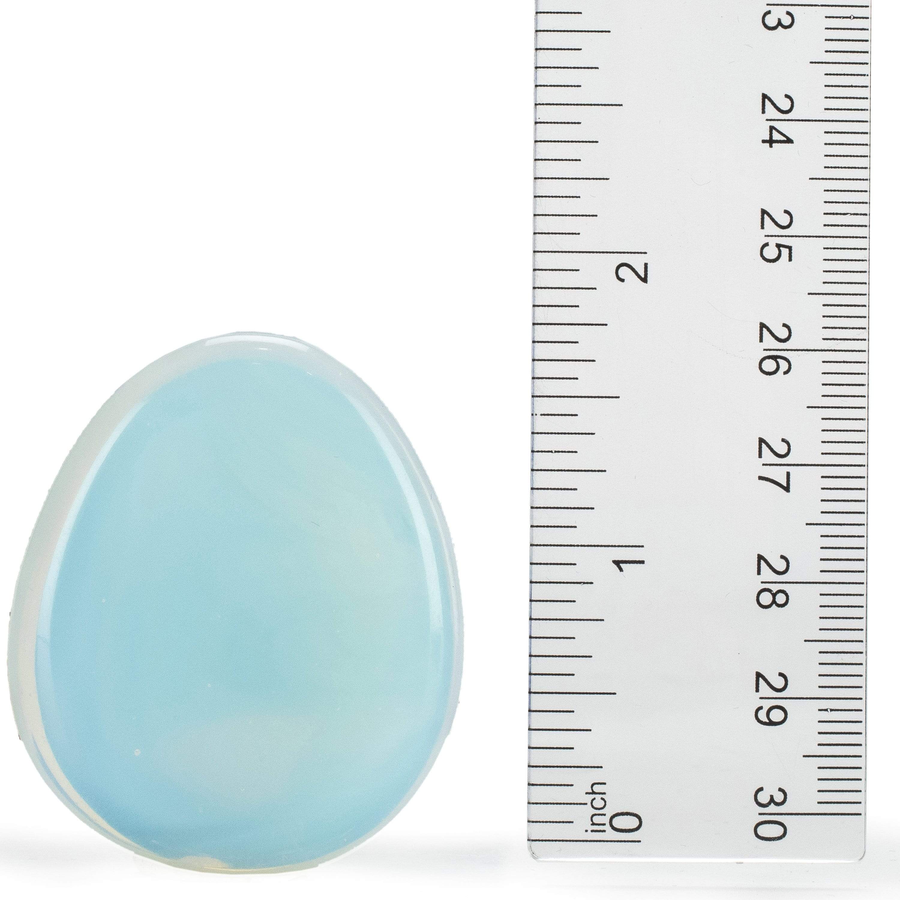 Kalifano Gemstone Carvings Opalite Rainbow Moonstone Worry Stone Natural Gemstone Carving CV10-W-MS