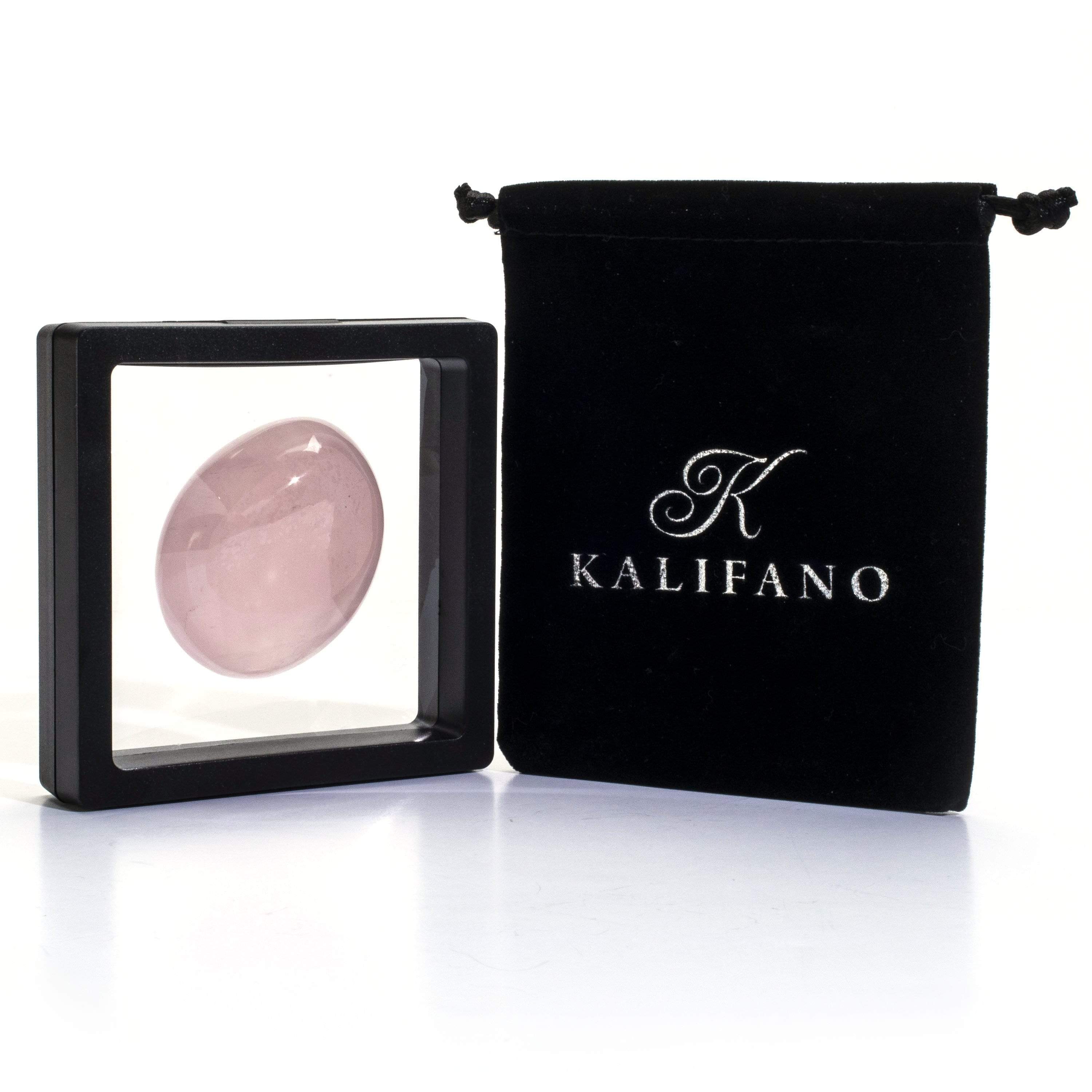 Kalifano Gemstone Carvings Rose Quartz Tumbled Stone RQ30