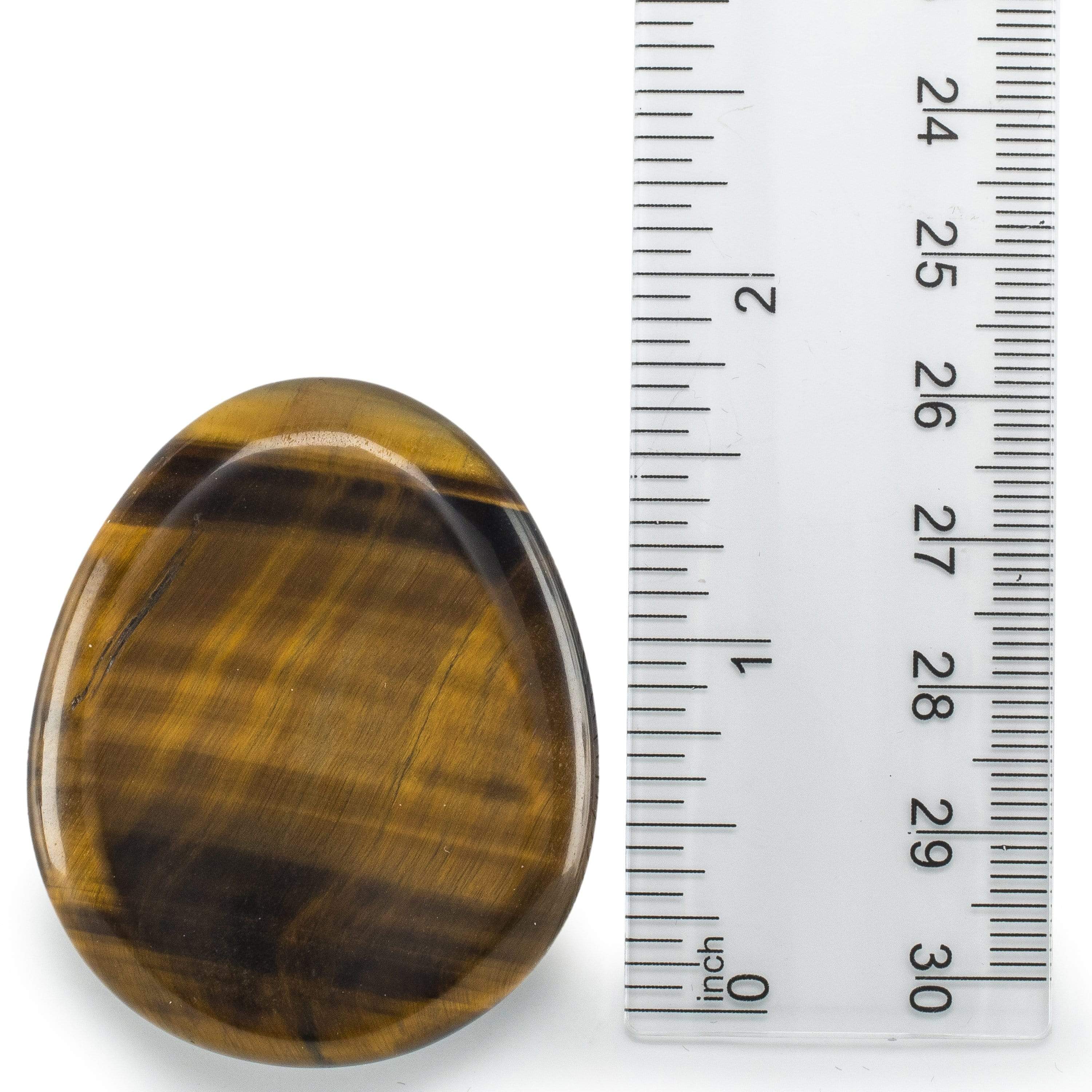 Kalifano Gemstone Carvings Tiger Eye Worry Stone Natural Gemstone Carving CV10-W-TE